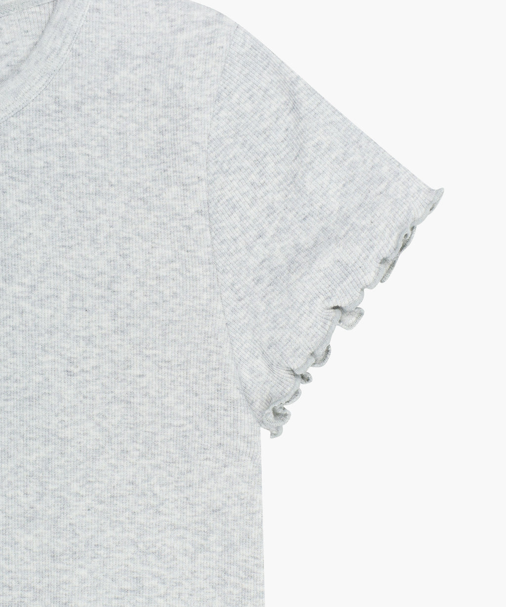 Marithe & Francois Girbaud - Rib Point Tee (Light Heather Gray) product image 10 | TRAB K-Fashion Australia