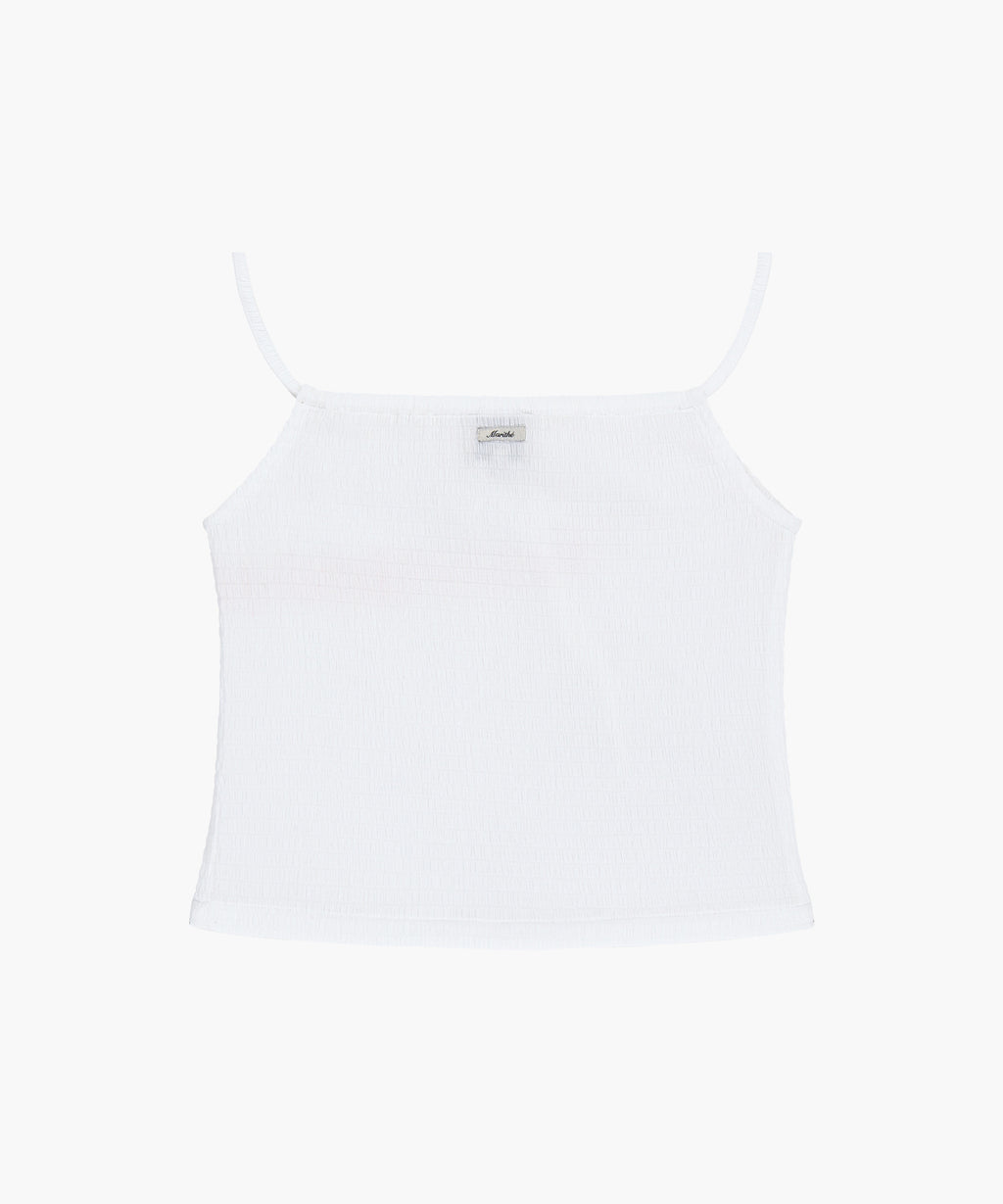Marithe & Francois Girbaud - Crinkle Sleeveless + Cardigan Set (White) product image 10 | TRAB K-Fashion Australia