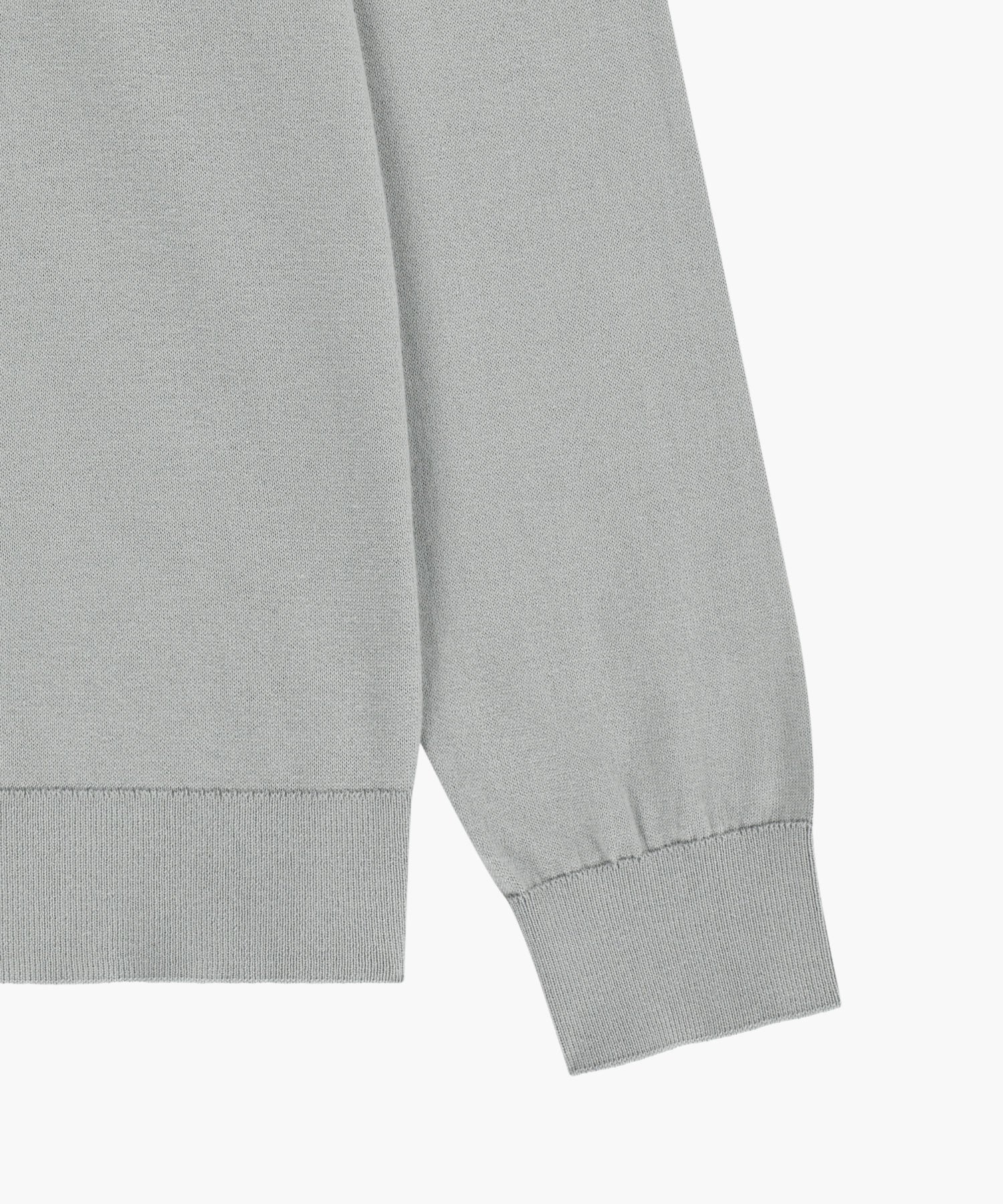 Marithe & Francois Girbaud - Small Classic Logo V-neck Knit Cardigan (Gray) product image 10 | TRAB K-Fashion Australia
