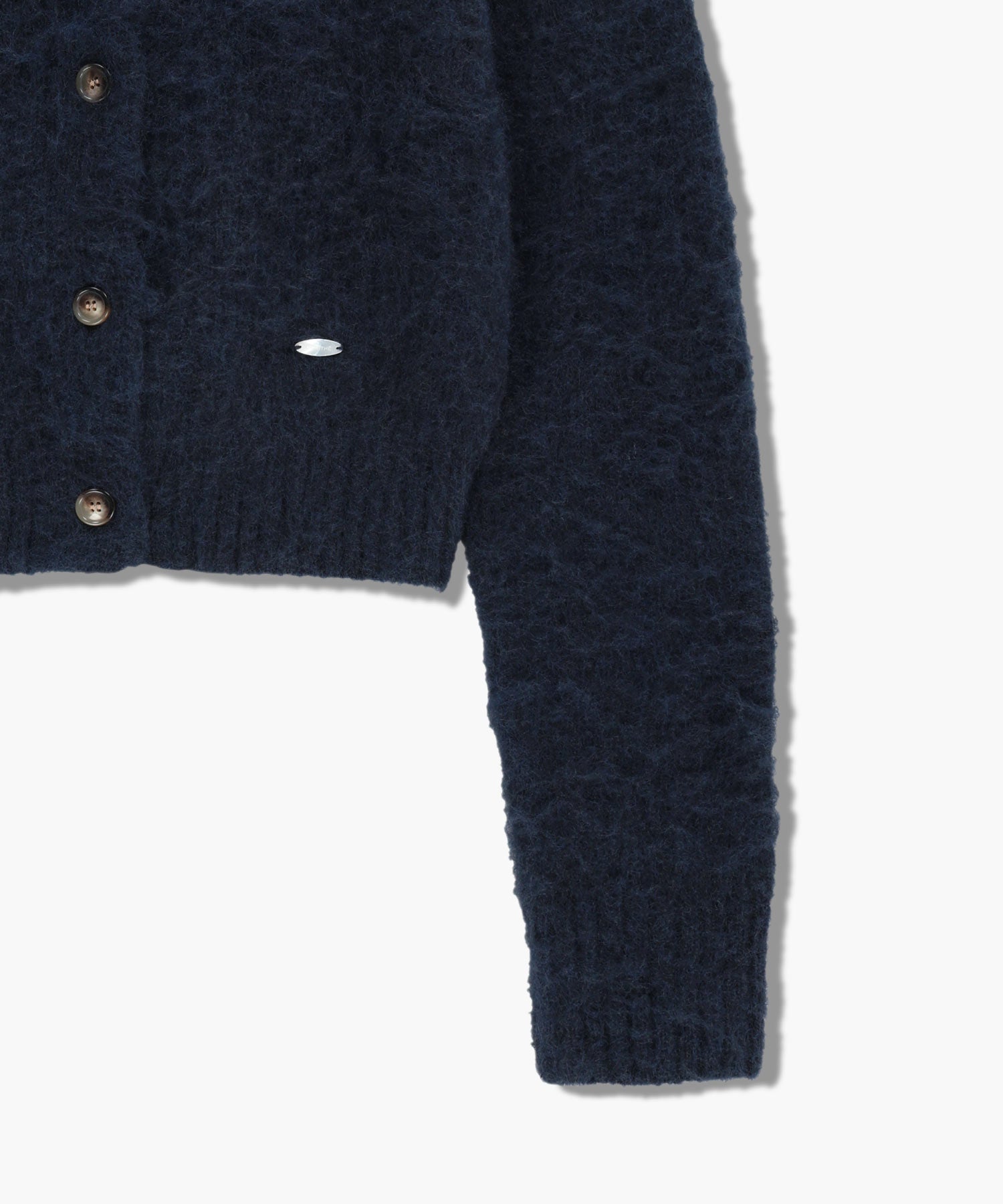 Marithe & Francois Girbaud - Hairy Collar Cardigan (Navy) product image 10 | TRAB K-Fashion Australia