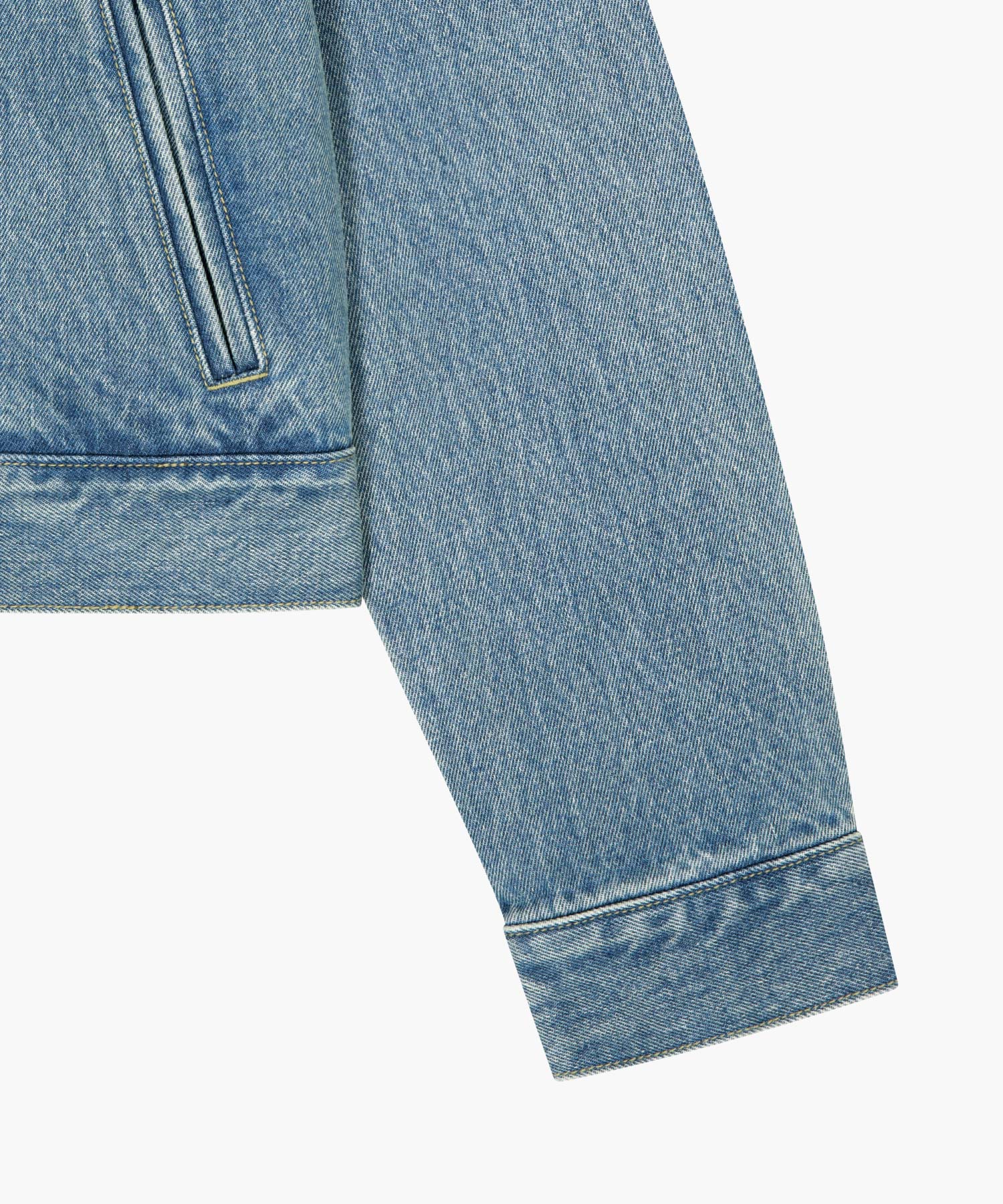 Marithe & Francois Girbaud - Crop Denim Blouson Jacket (Light Blue) product image 12 | TRAB K-Fashion Australia