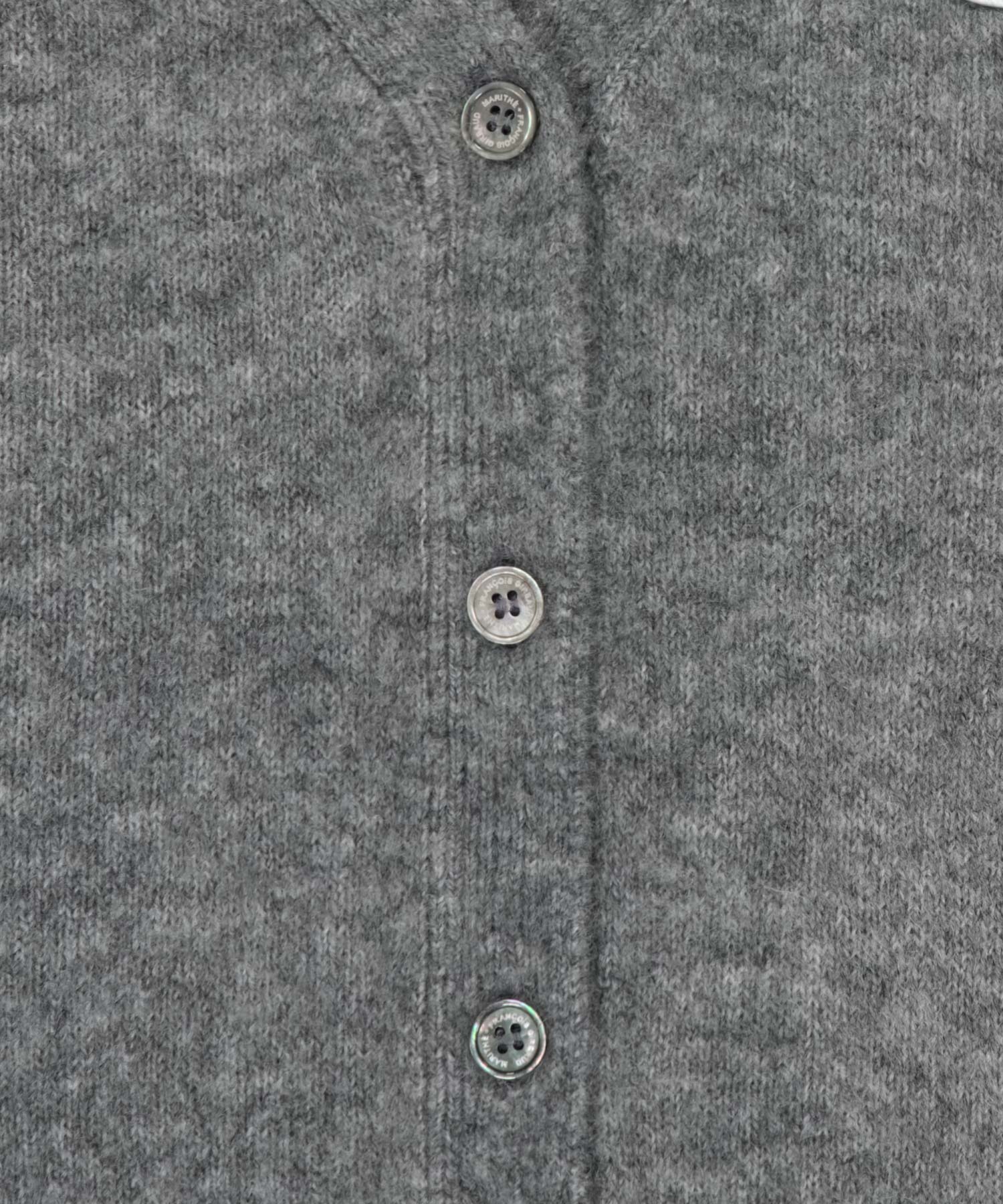 Marithe & Francois Girbaud - V-neck Crop Cardigan (Heather Gray) product image 10 | TRAB K-Fashion Australia