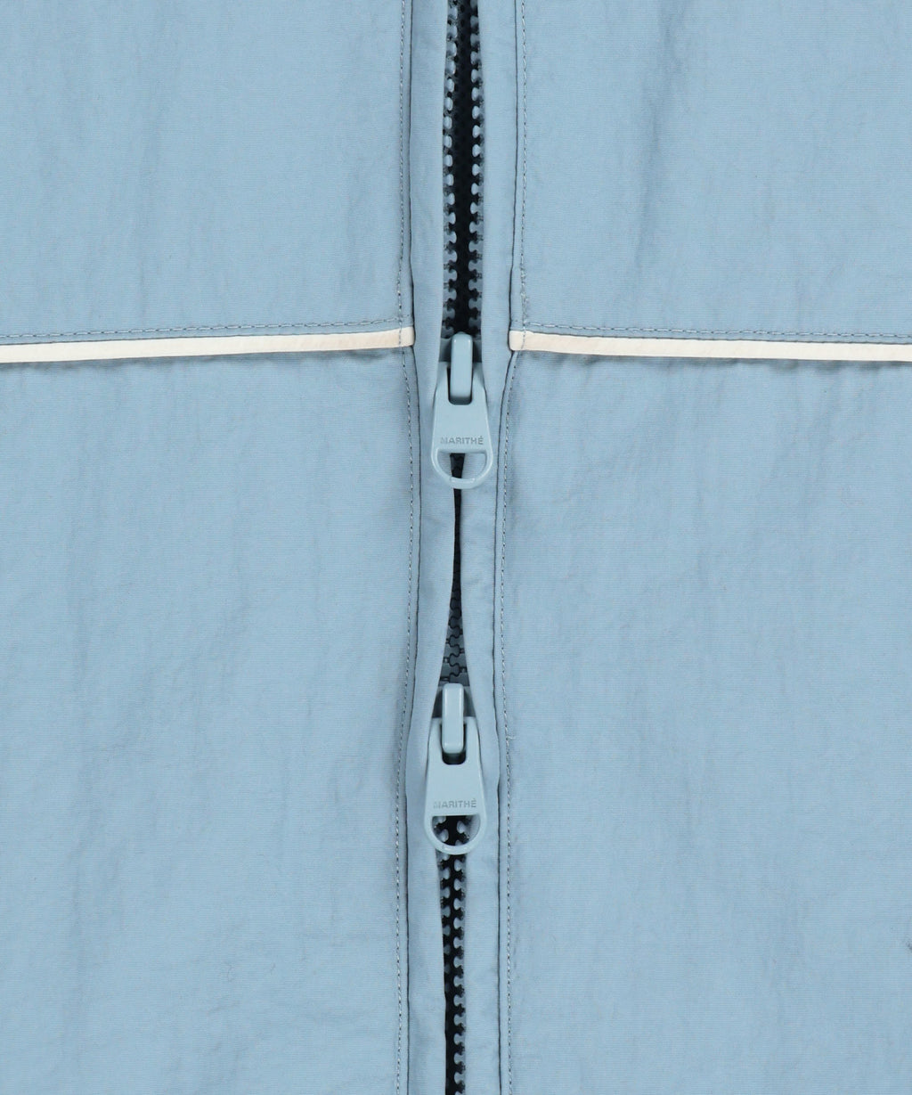 Marithe & Francois Girbaud - Classic Logo High Neck Wind Jacket (Ash Blue) product image 13 | TRAB K-Fashion Australia