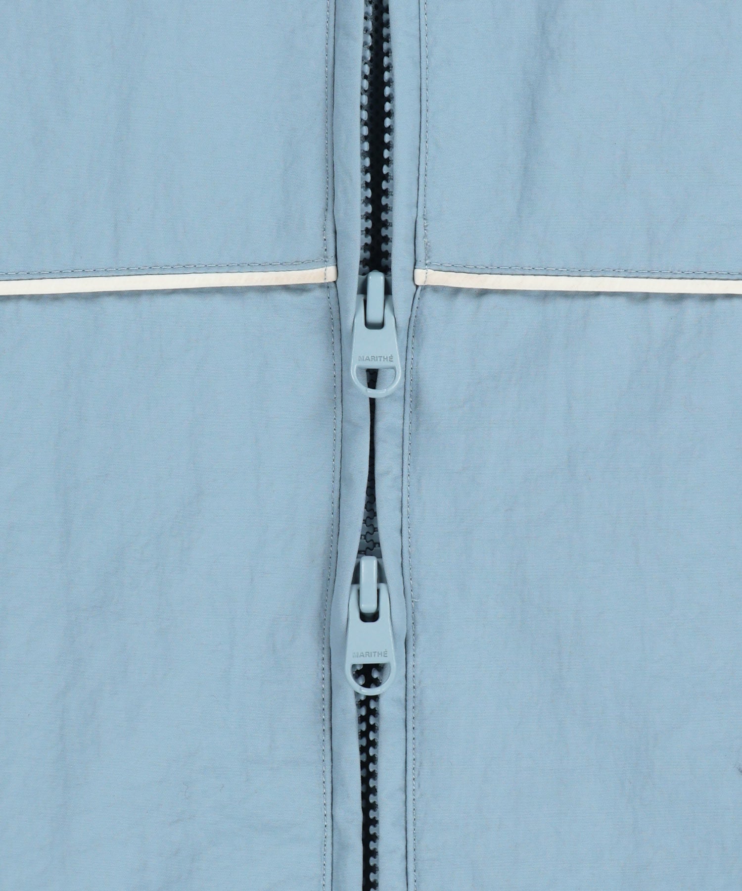 Marithe & Francois Girbaud - Classic Logo High Neck Wind Jacket (Ash Blue) product image 13 | TRAB K-Fashion Australia
