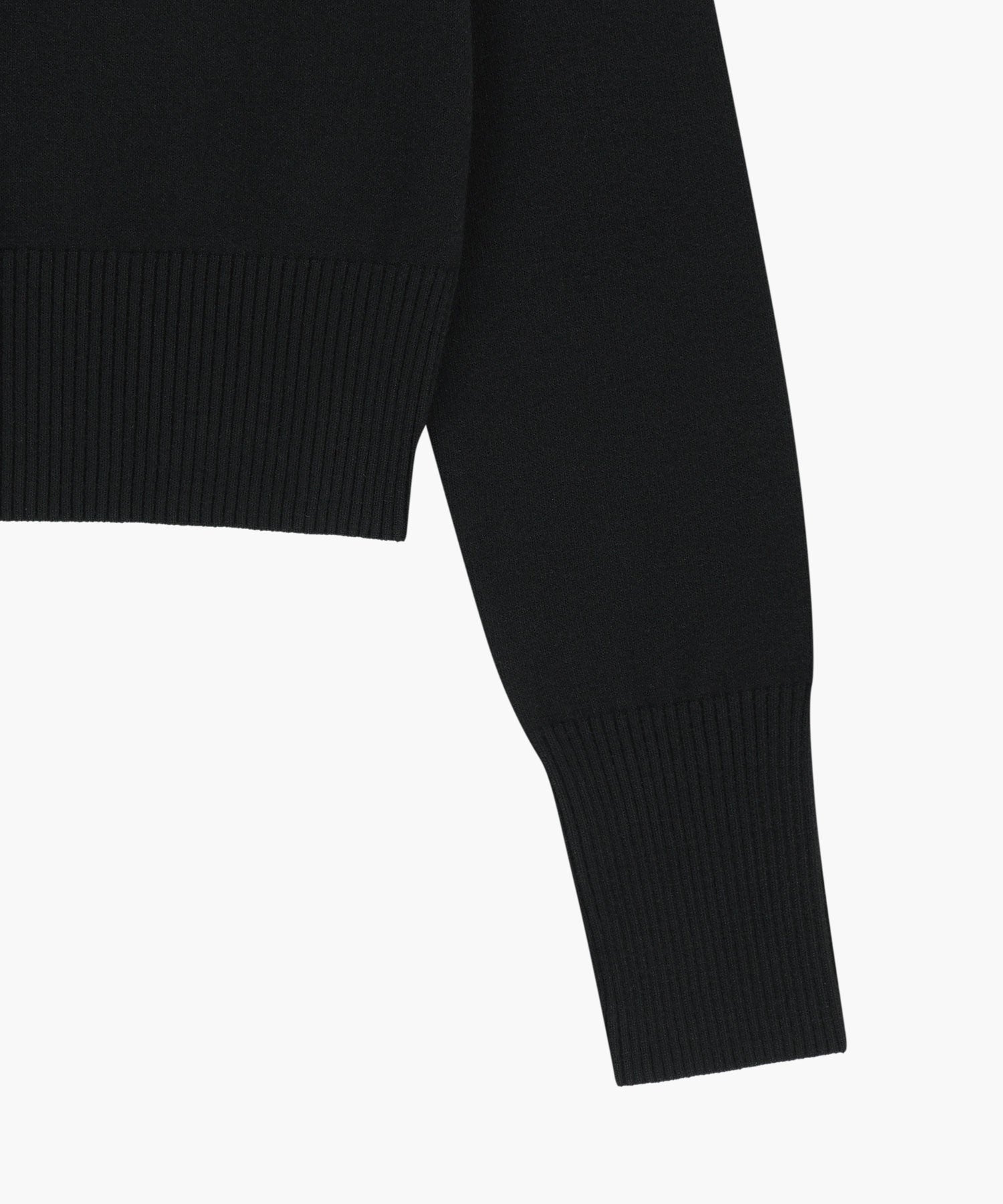 Marithe & Francois Girbaud - Small Classic Logo Crop Knit Pullover (Black) product image 9 | TRAB K-Fashion Australia