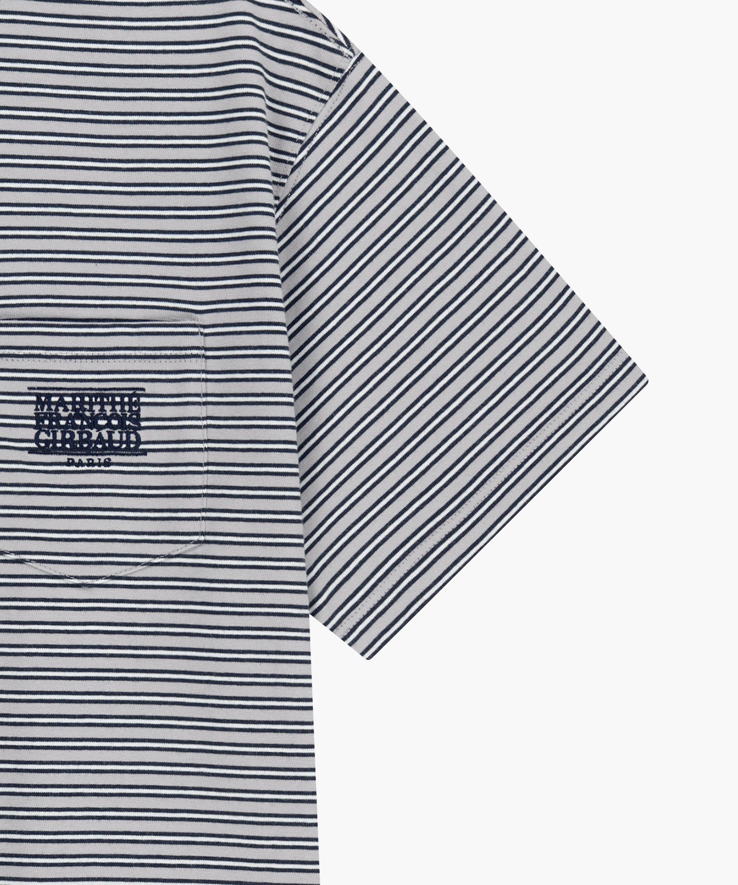 Marithe & Francois Girbaud - Small Classic Logo Stripe Ringer Tee (Navy) product image 10 | TRAB K-Fashion Australia