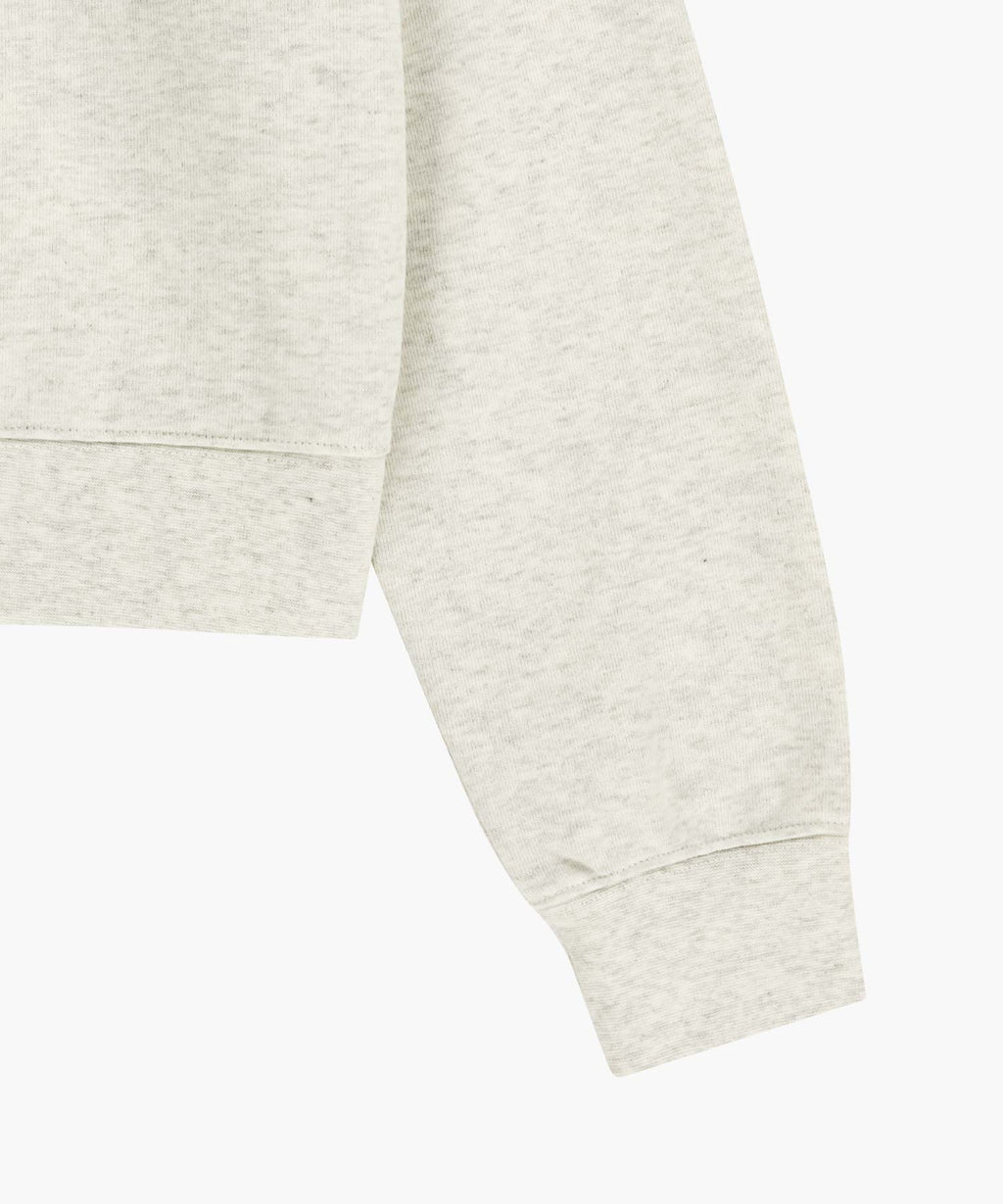 Marithe & Francois Girbaud - Classic Logo Crop Sweatshirt (Oatmeal) product image 10 | TRAB K-Fashion Australia