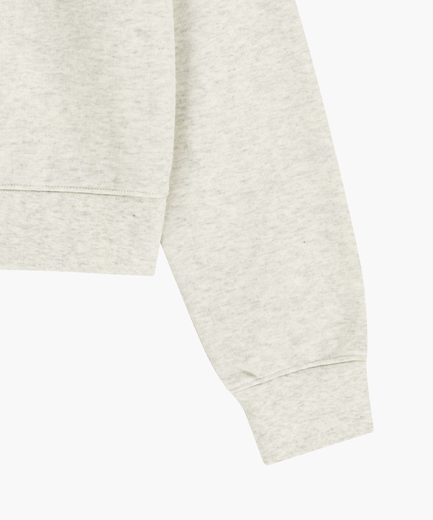 Marithe & Francois Girbaud - Classic Logo Crop Sweatshirt (Oatmeal) product image 10 | TRAB K-Fashion Australia