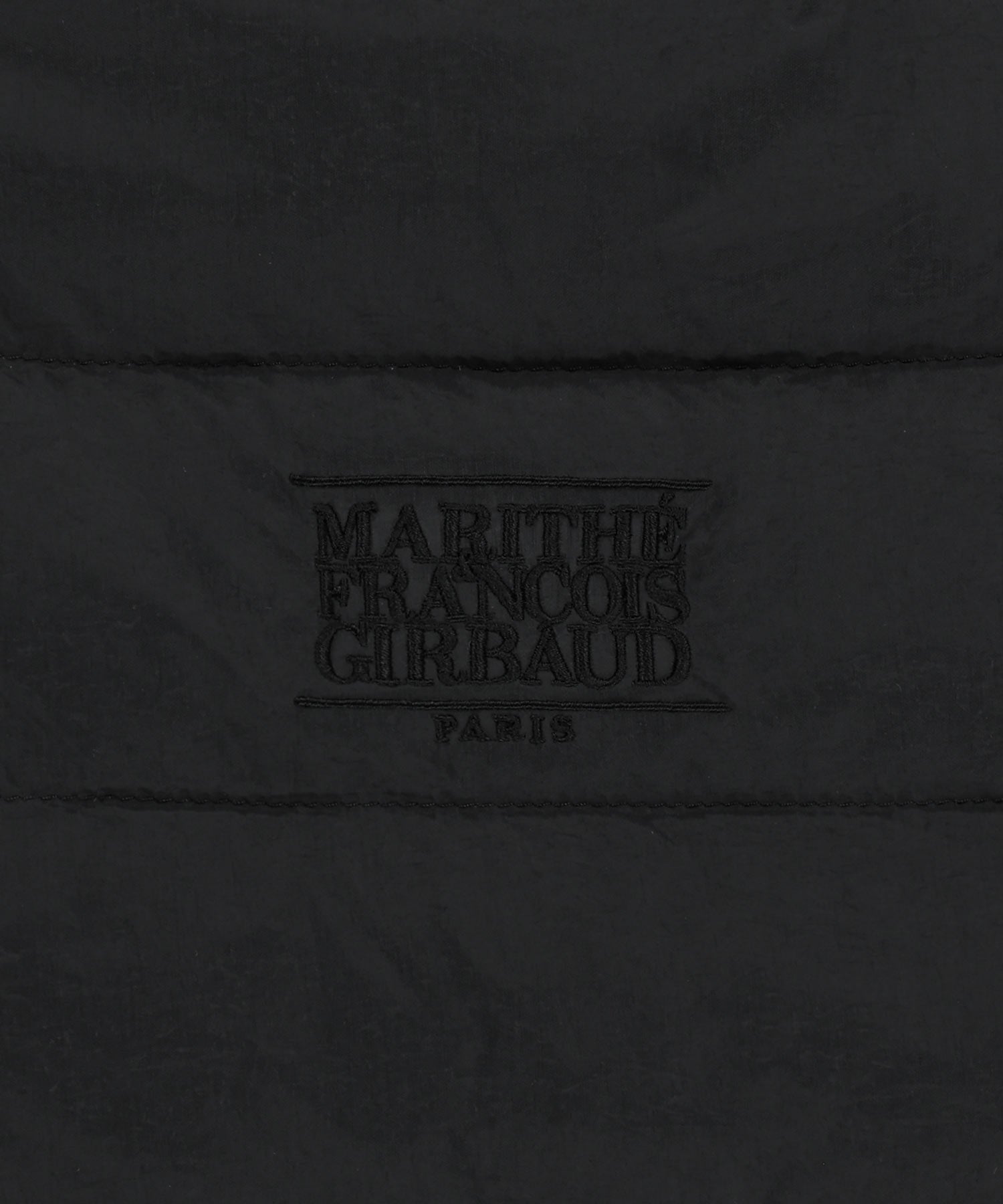 Marithe & Francois Girbaud - Classic Logo Hooded Light Down Jacket (Black) product image 10 | TRAB K-Fashion Australia