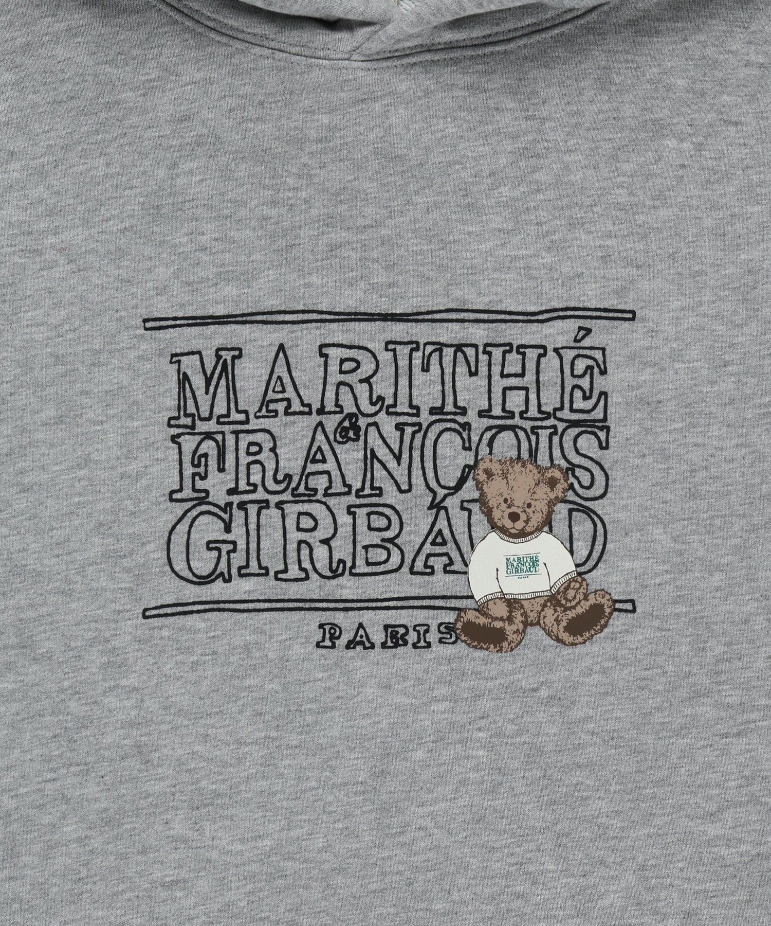 Marithe & Francois Girbaud - Doodle Classic Bear Hoodie (Heather Gray) product image 10 | TRAB K-Fashion Australia