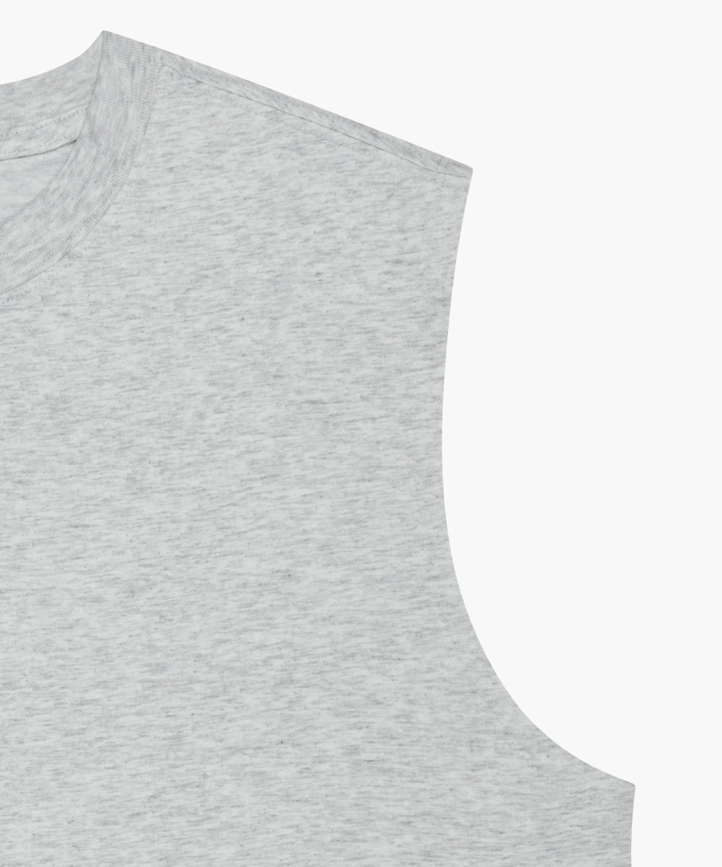 Marithe & Francois Girbaud - Sorona Cool Small Classic Logo Sleeveless (Light Heather Gray) product image 10 | TRAB K-Fashion Australia