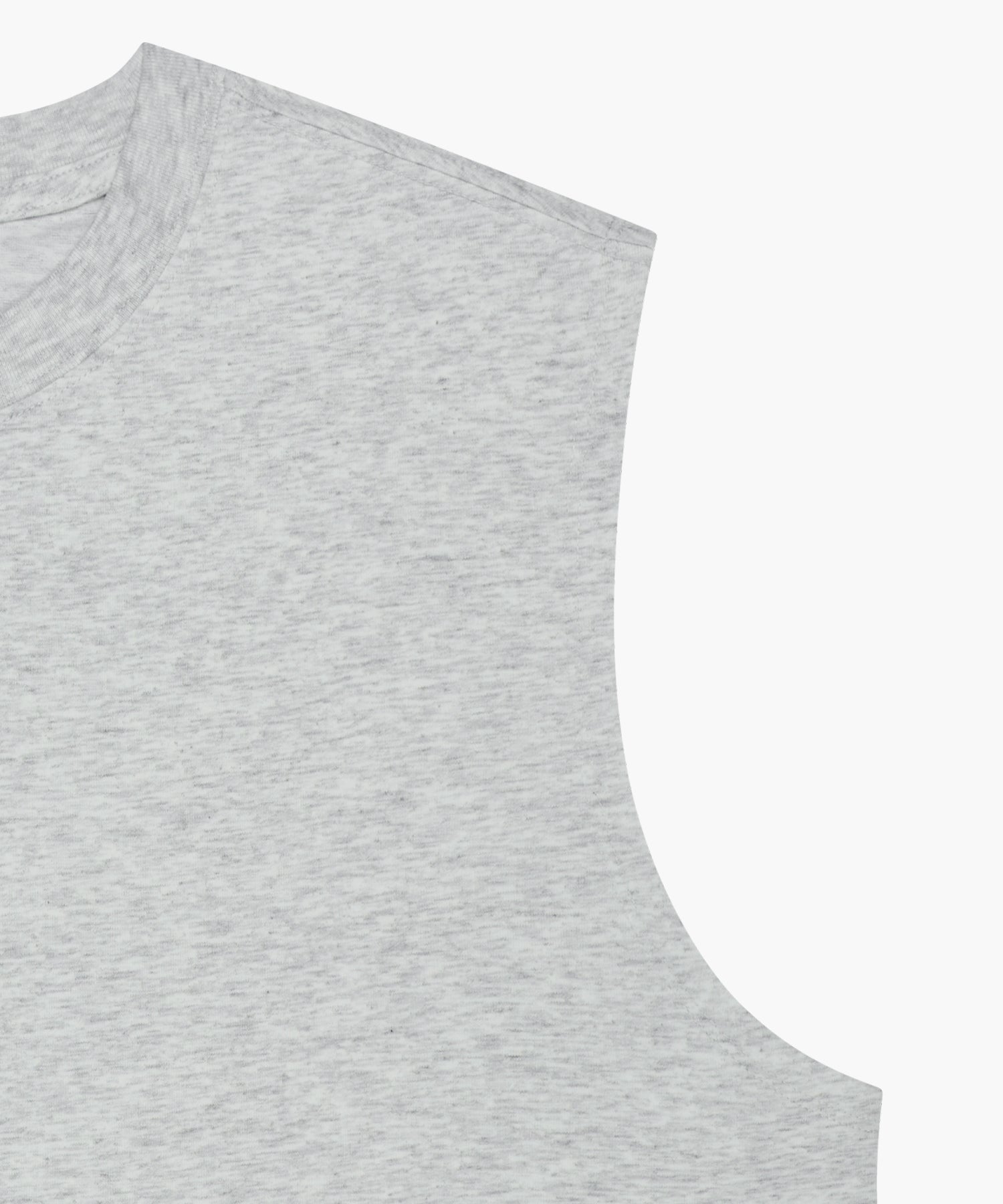 Marithe & Francois Girbaud - Sorona Cool Small Classic Logo Sleeveless (Light Heather Gray) product image 10 | TRAB K-Fashion Australia