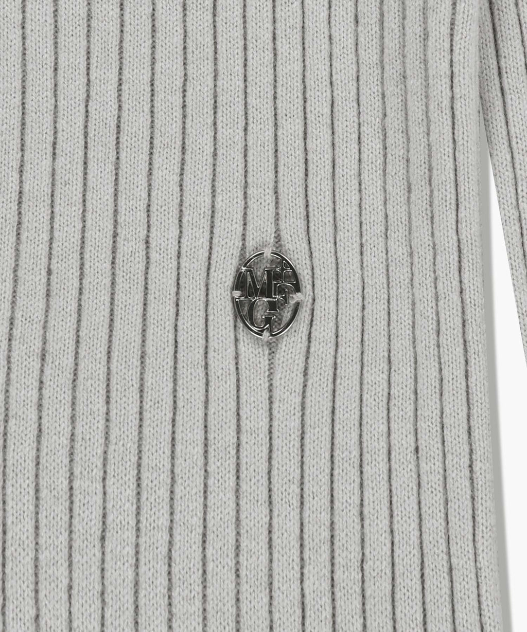 Marithe & Francois Girbaud - Balaclava Hoodie Slim Knit (Light Gray) product image 10 | TRAB K-Fashion Australia