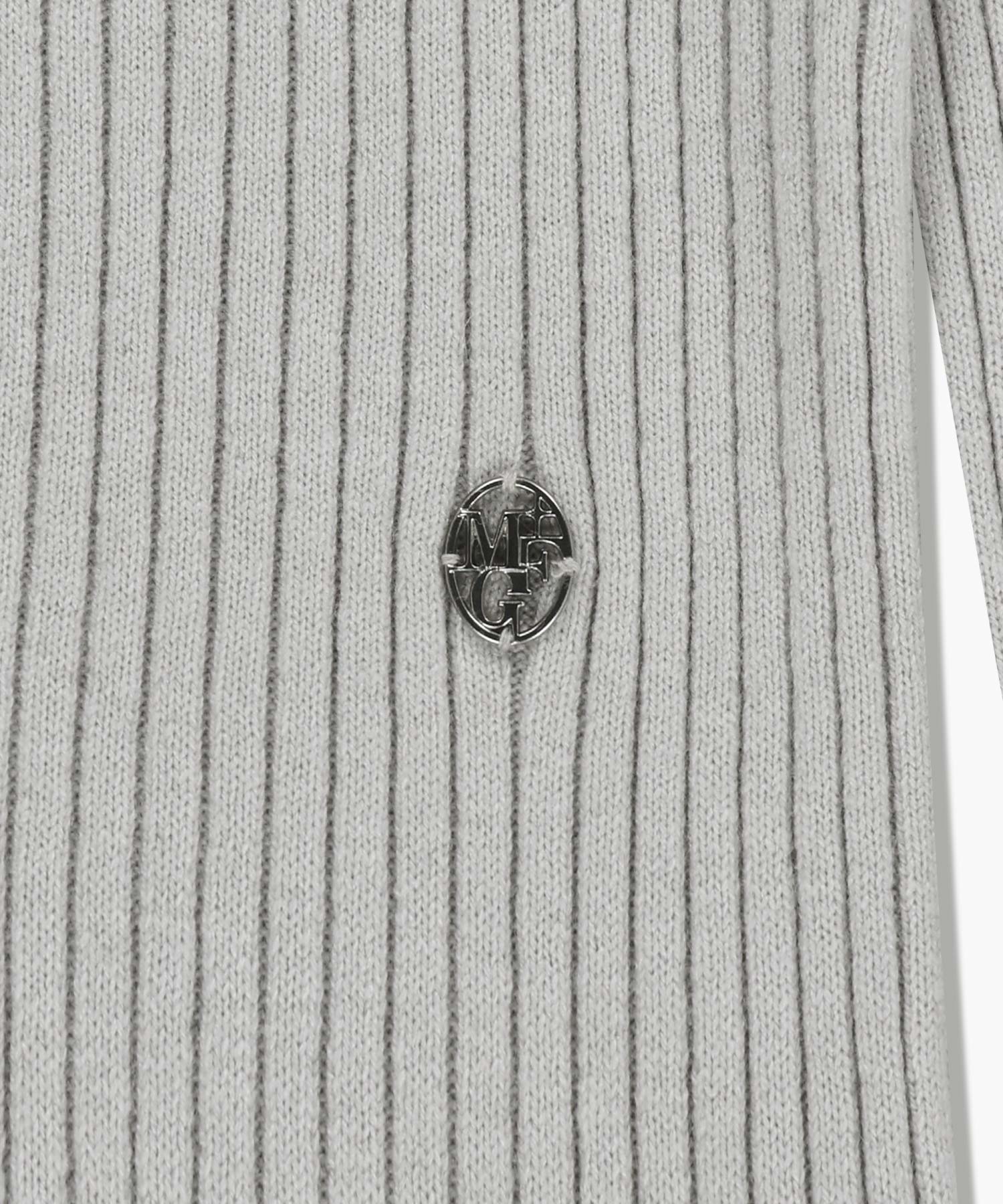 Marithe & Francois Girbaud - Balaclava Hoodie Slim Knit (Light Gray) product image 10 | TRAB K-Fashion Australia