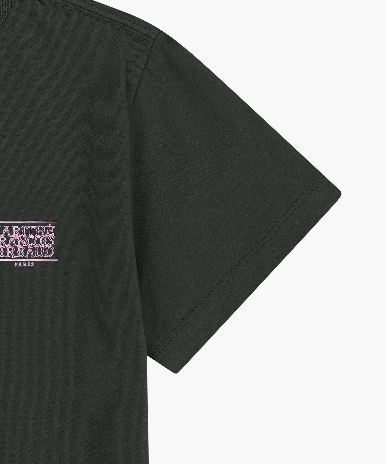 Marithe & Francois Girbaud - Antique Classic Logo Slim Crop Tee (Charcoal) product image 10 | TRAB K-Fashion Australia