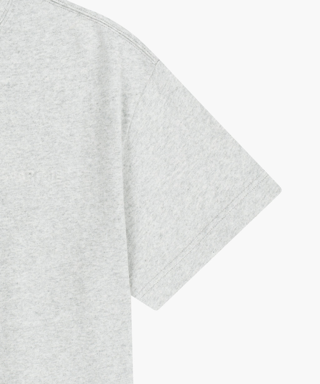 Marithe & Francois Girbaud - Embo Small Regular Logo Tee (Light Heather Gray) product image 10 | TRAB K-Fashion Australia