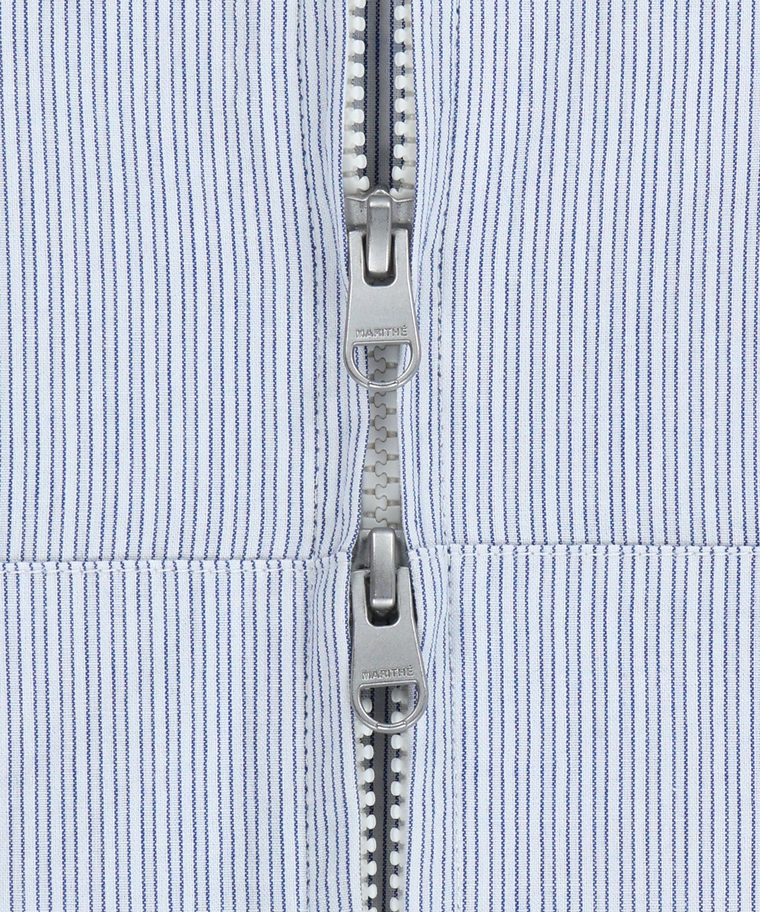 Marithe & Francois Girbaud - Classic Logo Hooded Pattern Jacket (Stripe) product image 13 | TRAB K-Fashion Australia