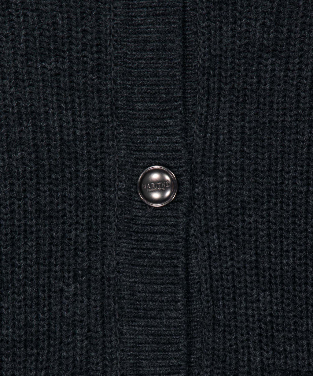 Marithe & Francois Girbaud - Sailor Rib Knit Cardigan (Dark Heather Gray) product image 10 | TRAB K-Fashion Australia