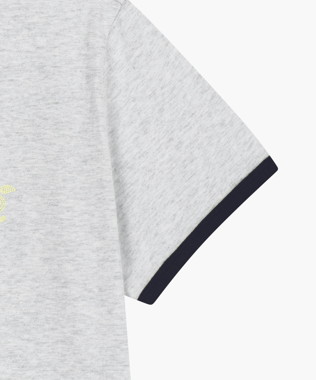 Marithe & Francois Girbaud - Paris Graphic Ringer Tee (Light Heather Gray) product image 10 | TRAB K-Fashion Australia