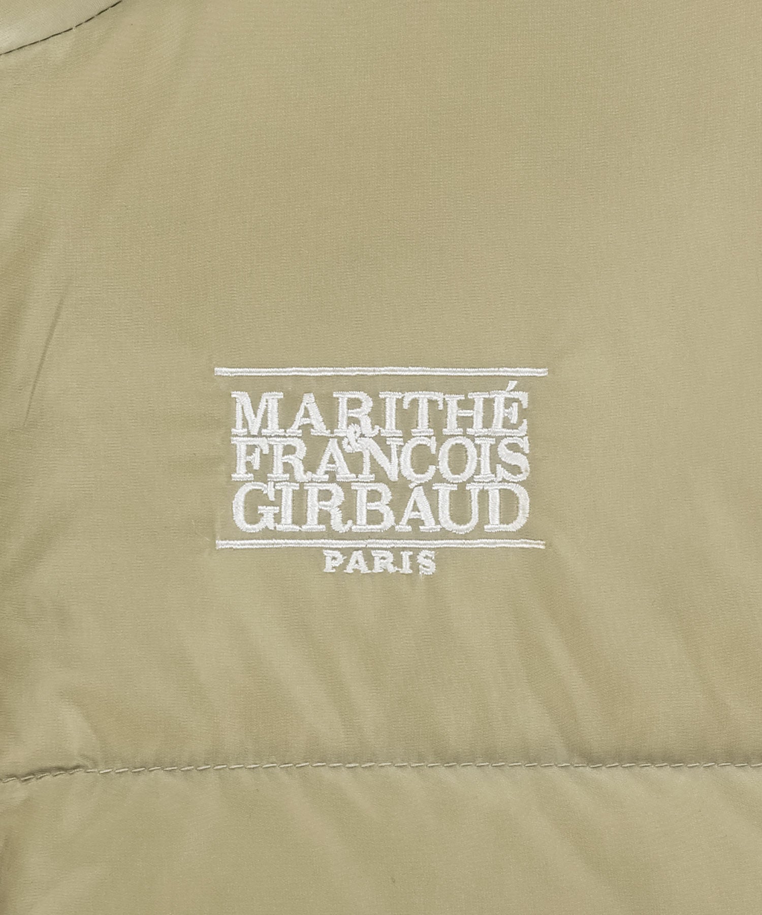 Marithe & Francois Girbaud - Classic Logo Down Vest (Beige) product image 10 | TRAB K-Fashion Australia