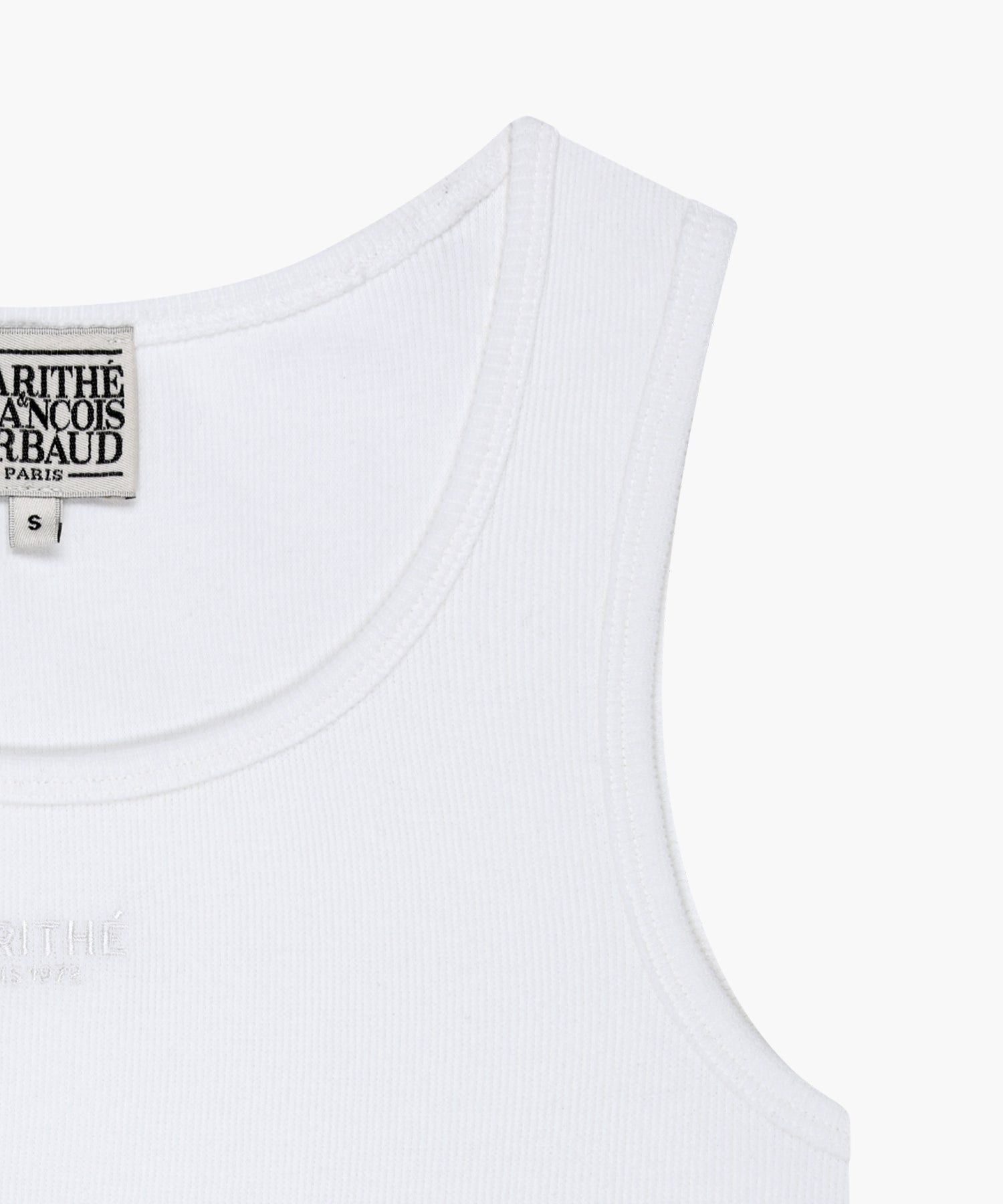 Marithe & Francois Girbaud - Regular Logo Sleeveless (White) product image 10 | TRAB K-Fashion Australia