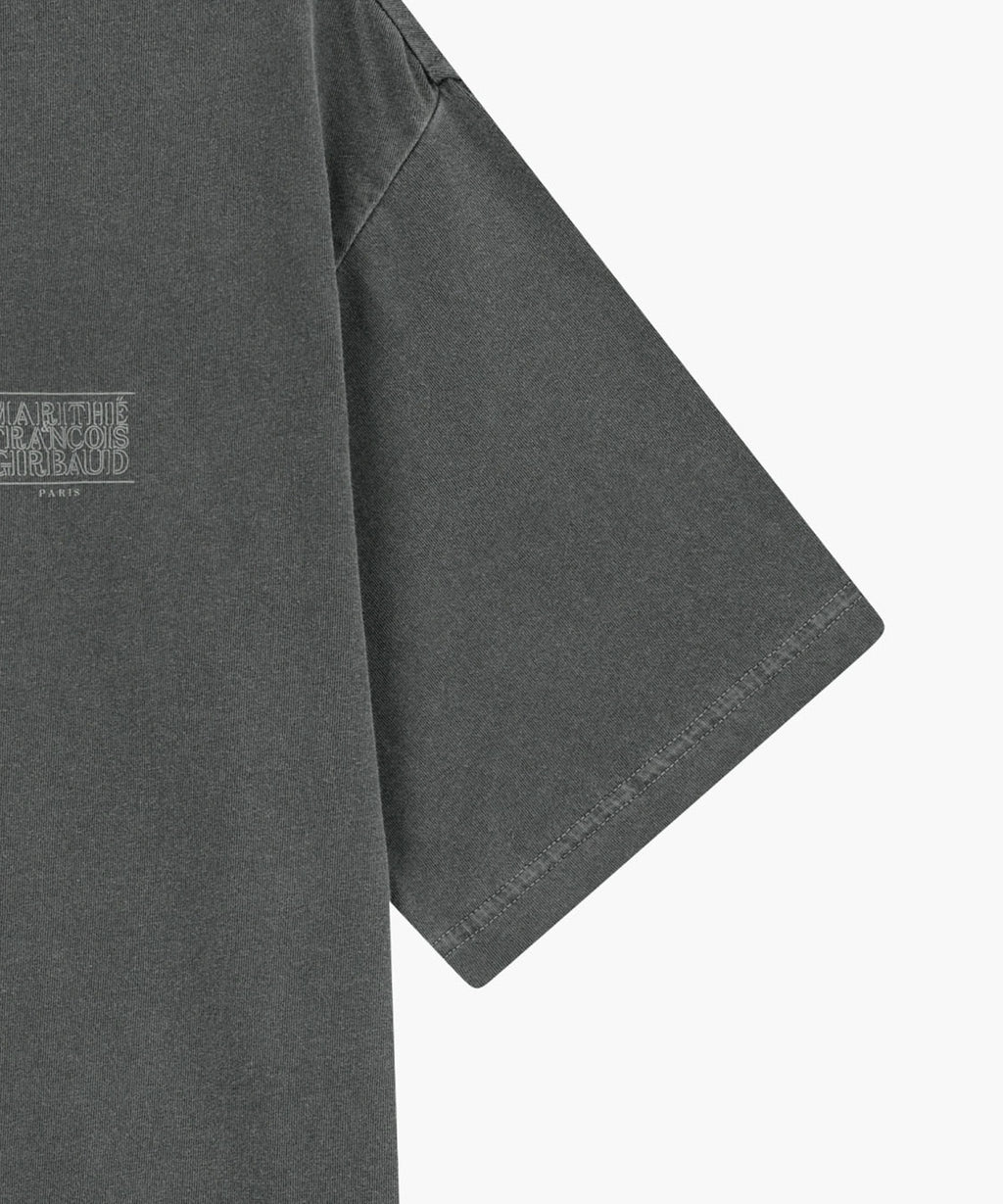 Marithe & Francois Girbaud - Outline Classic Logo Dyeing Oversized Tee (Charcoal) product image 10 | TRAB K-Fashion Australia