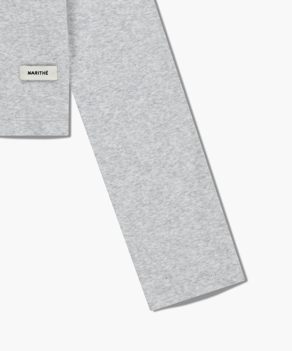 Marithe & Francois Girbaud - Basic Cotton Cardigan (Light Heather Gray) product image 10 | TRAB K-Fashion Australia