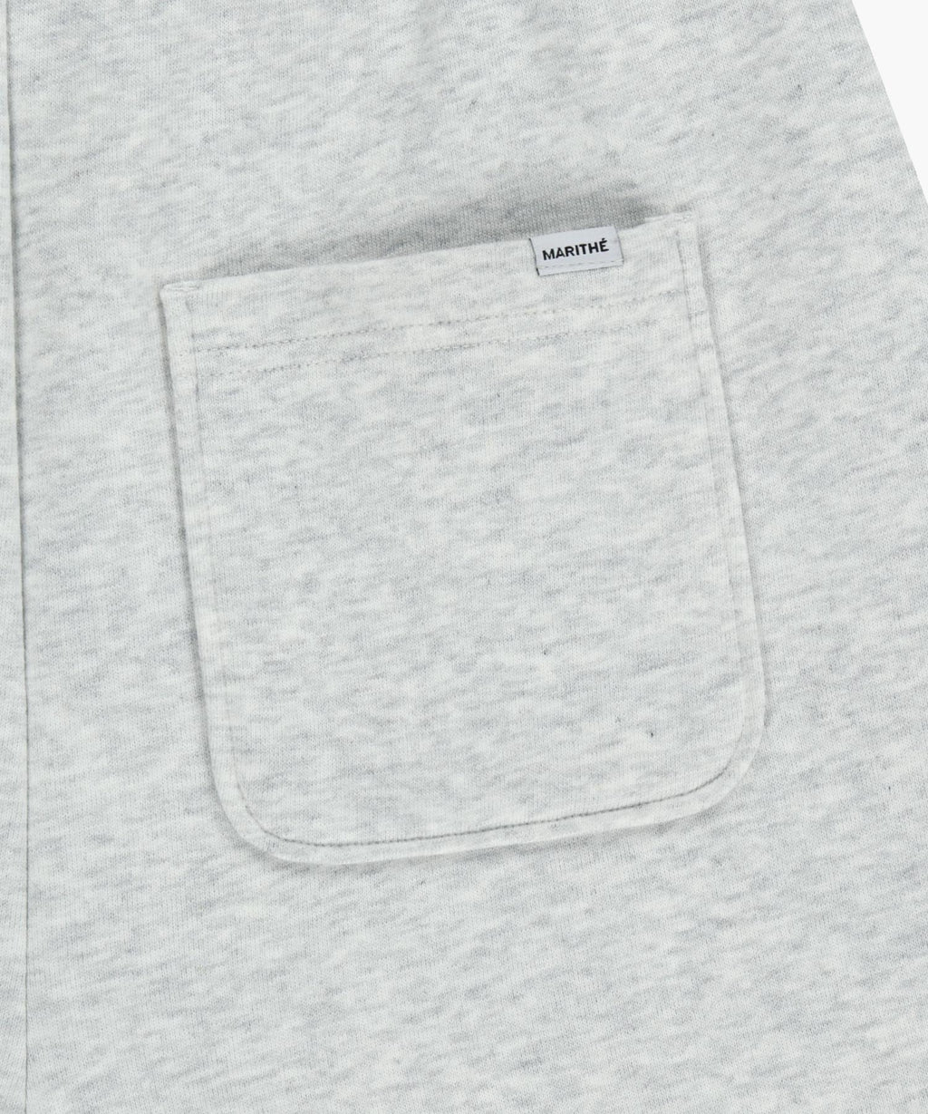 Marithe & Francois Girbaud - Regular Logo Sweat Shorts (Light Heather Gray) product image 10 | TRAB K-Fashion Australia