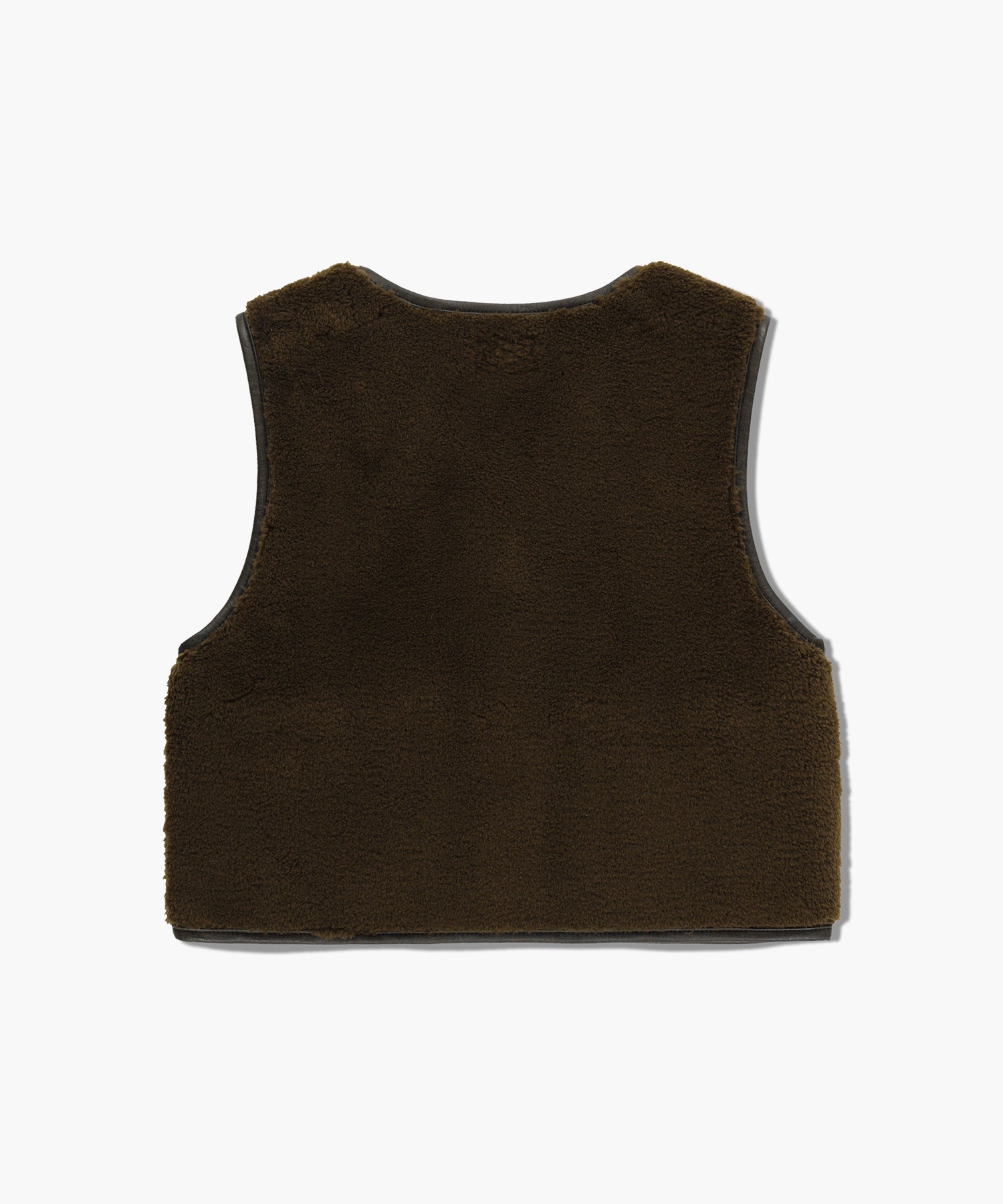 Marithe & Francois Girbaud - Faux Leather Mustang Crop Vest (Brown) product image 10 | TRAB K-Fashion Australia