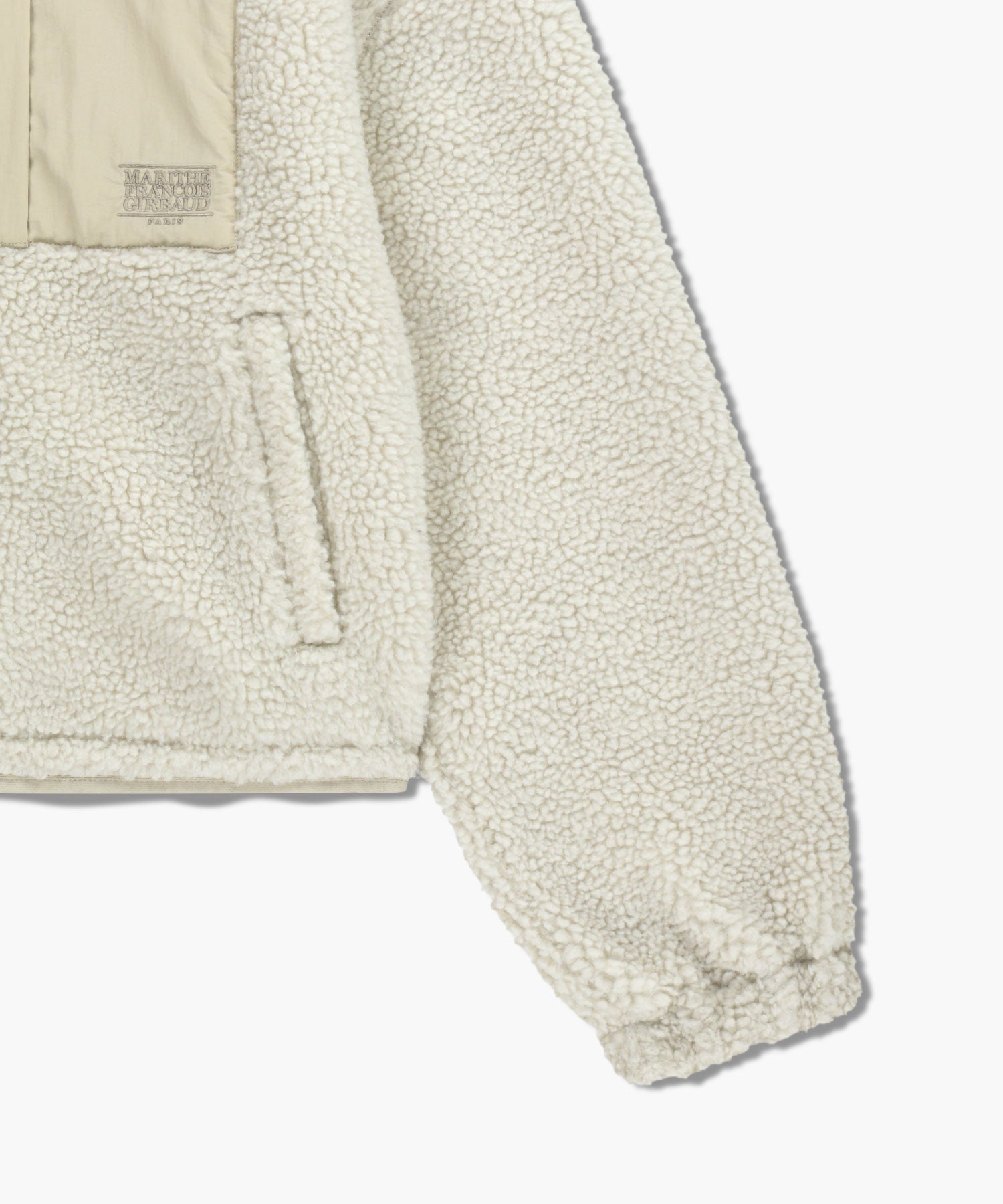 Marithe & Francois Girbaud - Marithe Sport W Fleece Crop Jacket (Ivory) product image 10 | TRAB K-Fashion Australia