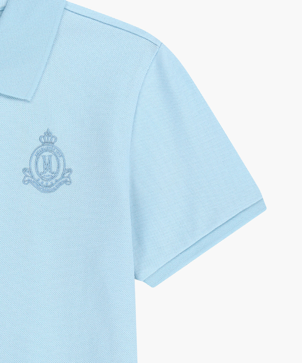 Marithe & Francois Girbaud - Emblem Pk Collar Tee (Sky Blue) product image 10 | TRAB K-Fashion Australia