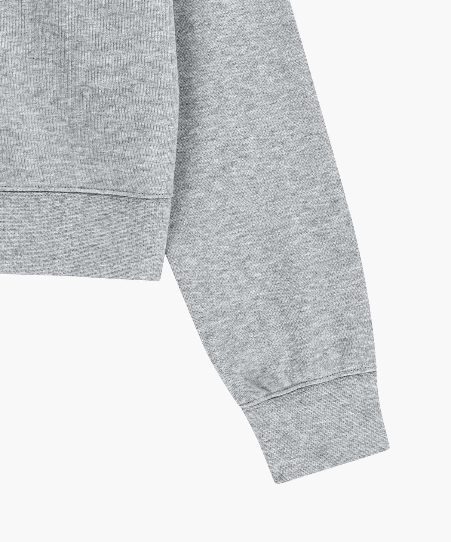 Marithe & Francois Girbaud - Classic Logo Crop Sweatshirt (Heather Gray) product image 10 | TRAB K-Fashion Australia