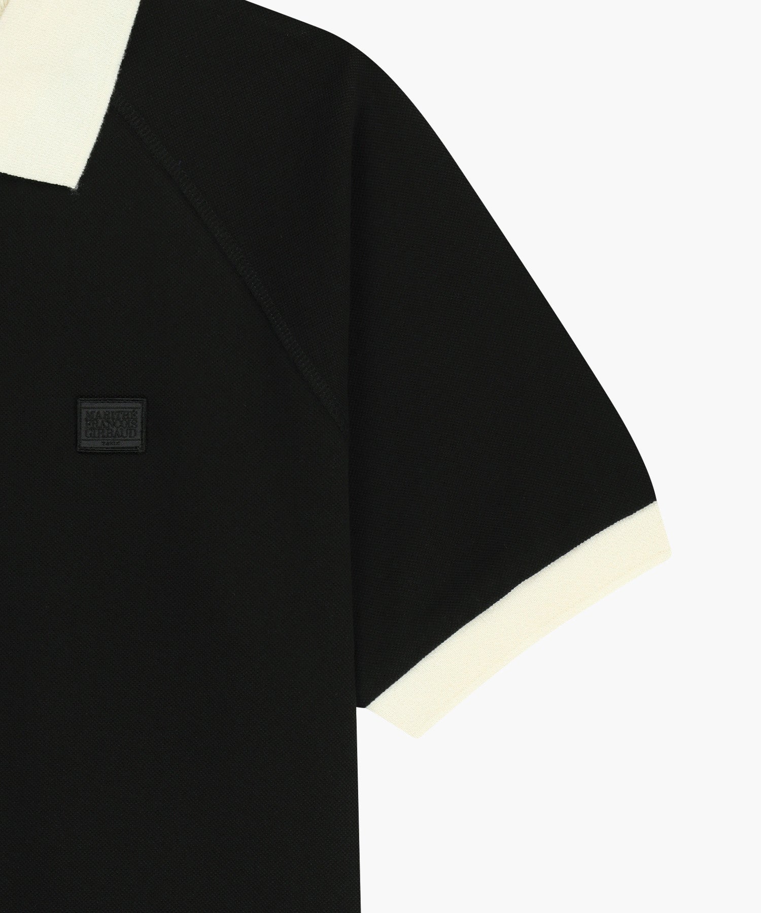 Marithe & Francois Girbaud - Small Classic Logo Pk Collar Point Tee (Black) product image 10 | TRAB K-Fashion Australia