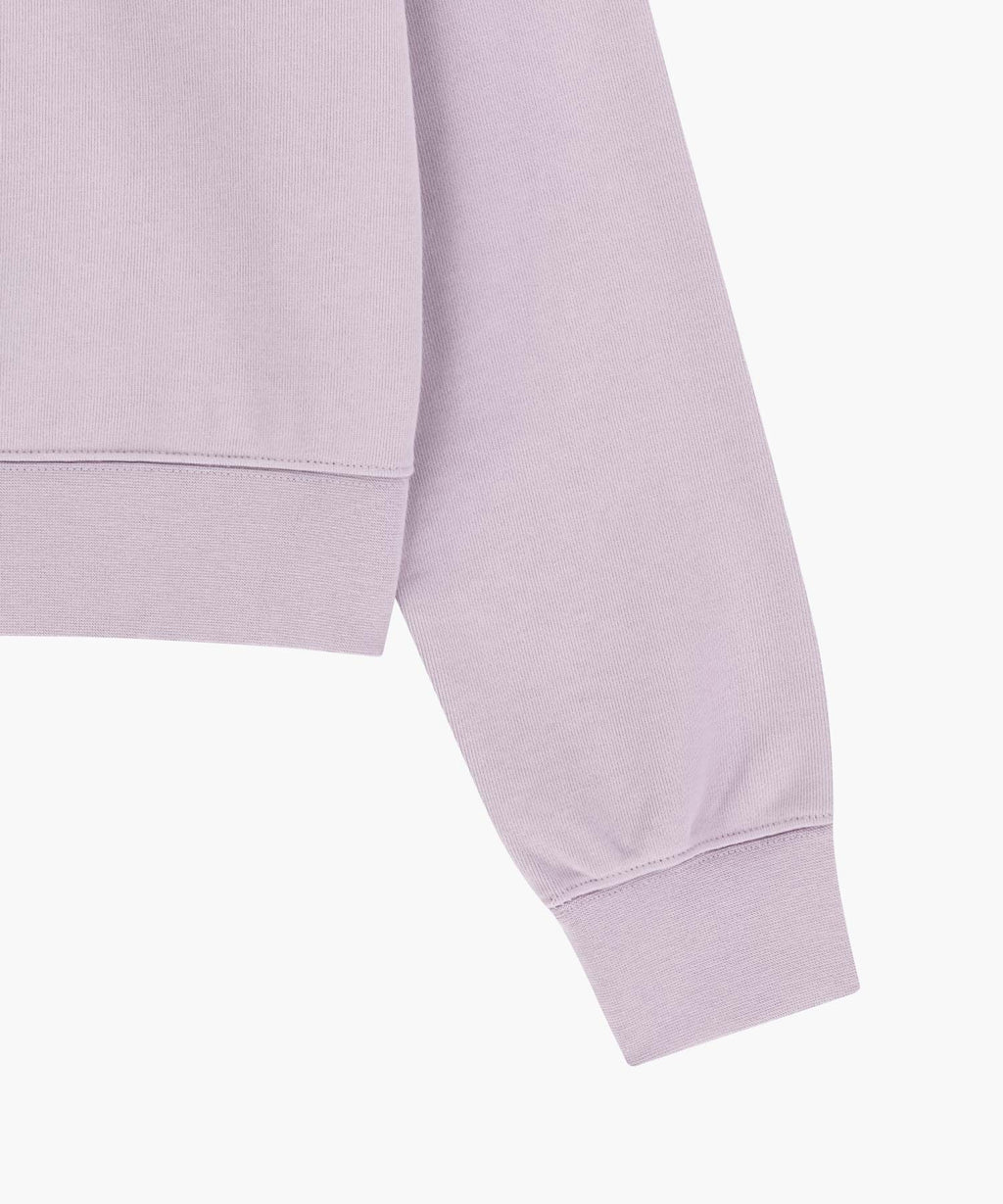 Marithe & Francois Girbaud - Classic Logo Crop Sweatshirt (Lavender) product image 10 | TRAB K-Fashion Australia