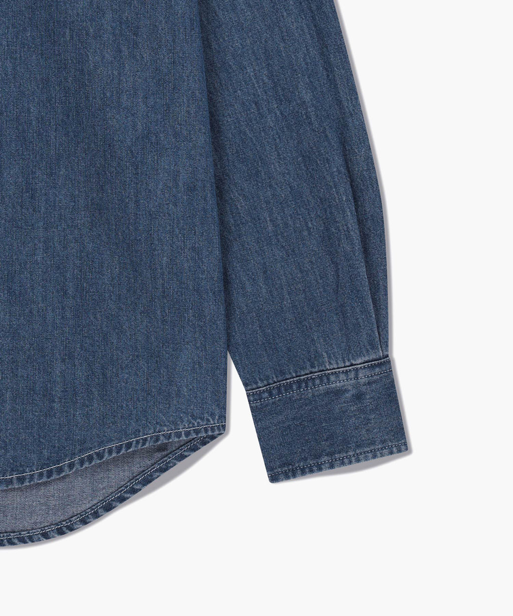 Marithe & Francois Girbaud - Logo Denim Shirt (Blue) product image 10 | TRAB K-Fashion Australia