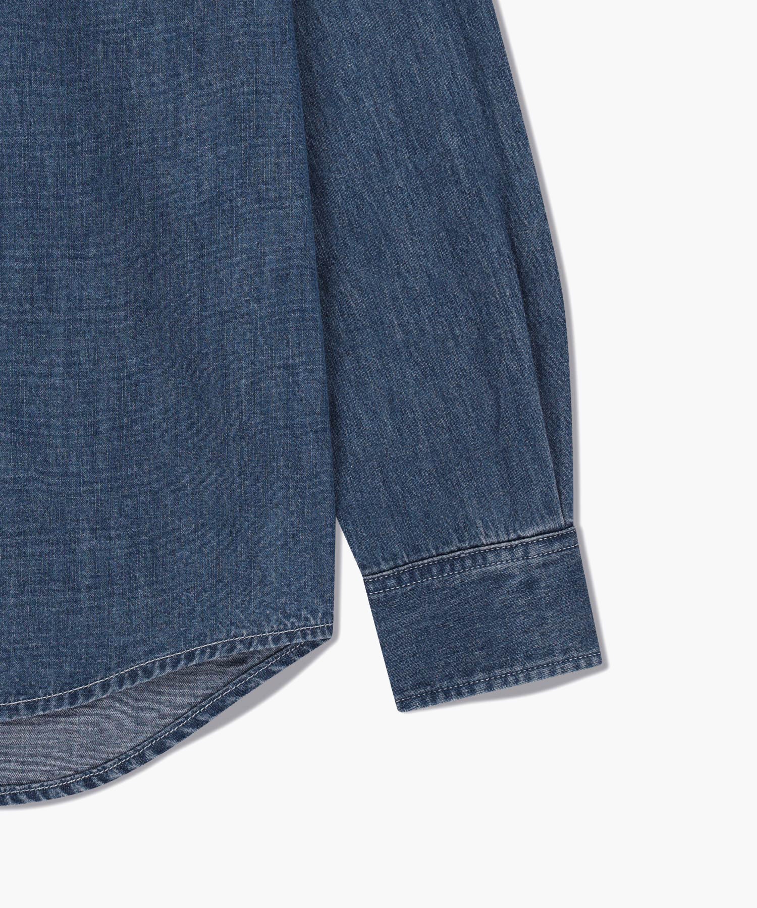 Marithe & Francois Girbaud - Logo Denim Shirt (Blue) product image 10 | TRAB K-Fashion Australia