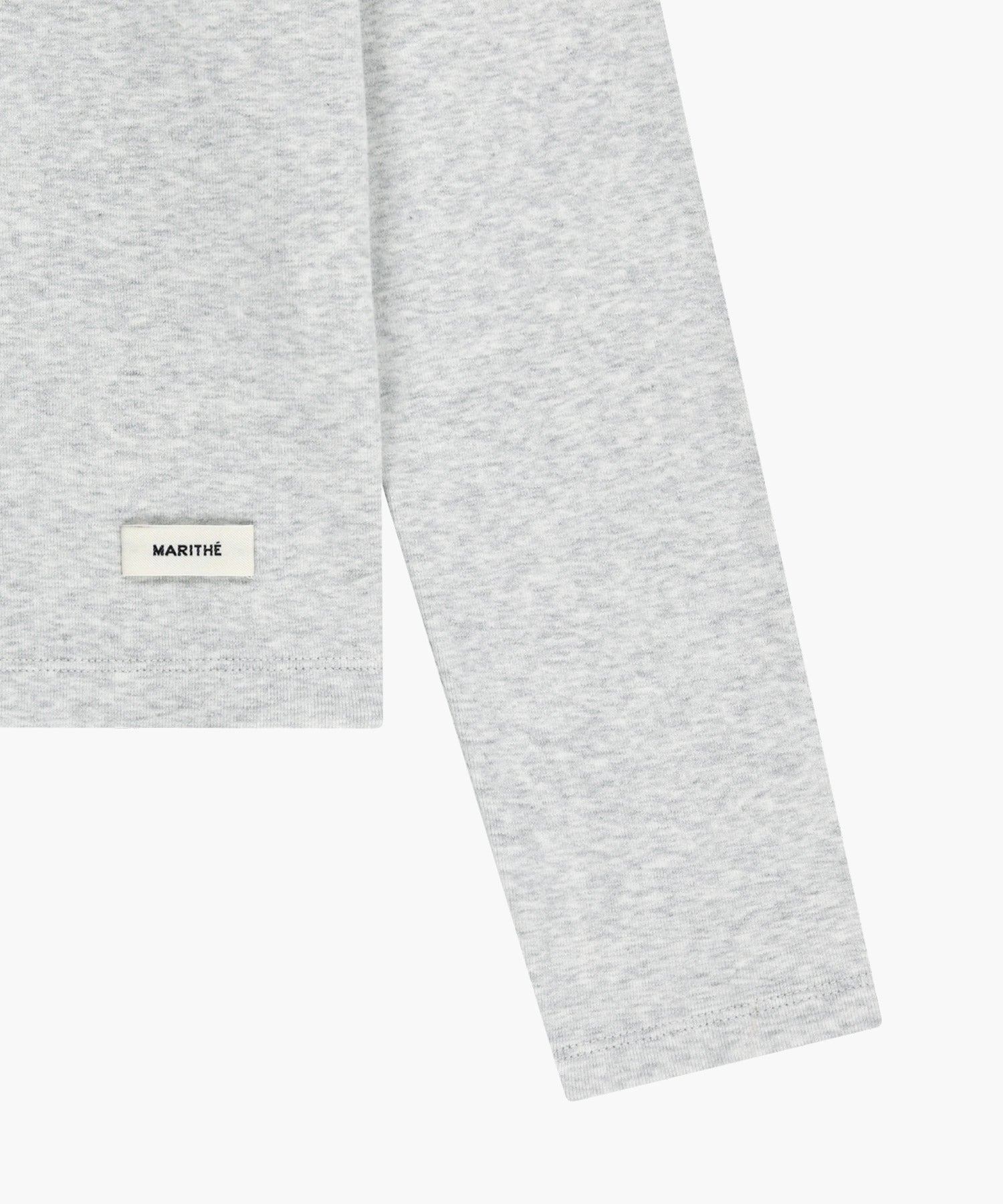 Marithe & Francois Girbaud - Basic Scoop Back Long Sleeve (Light Heather Gray) product image 10 | TRAB K-Fashion Australia