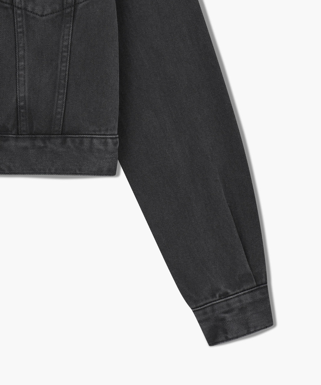 Marithe & Francois Girbaud - Collarless Denim Jacket (Dark Gray) product image 10 | TRAB K-Fashion Australia