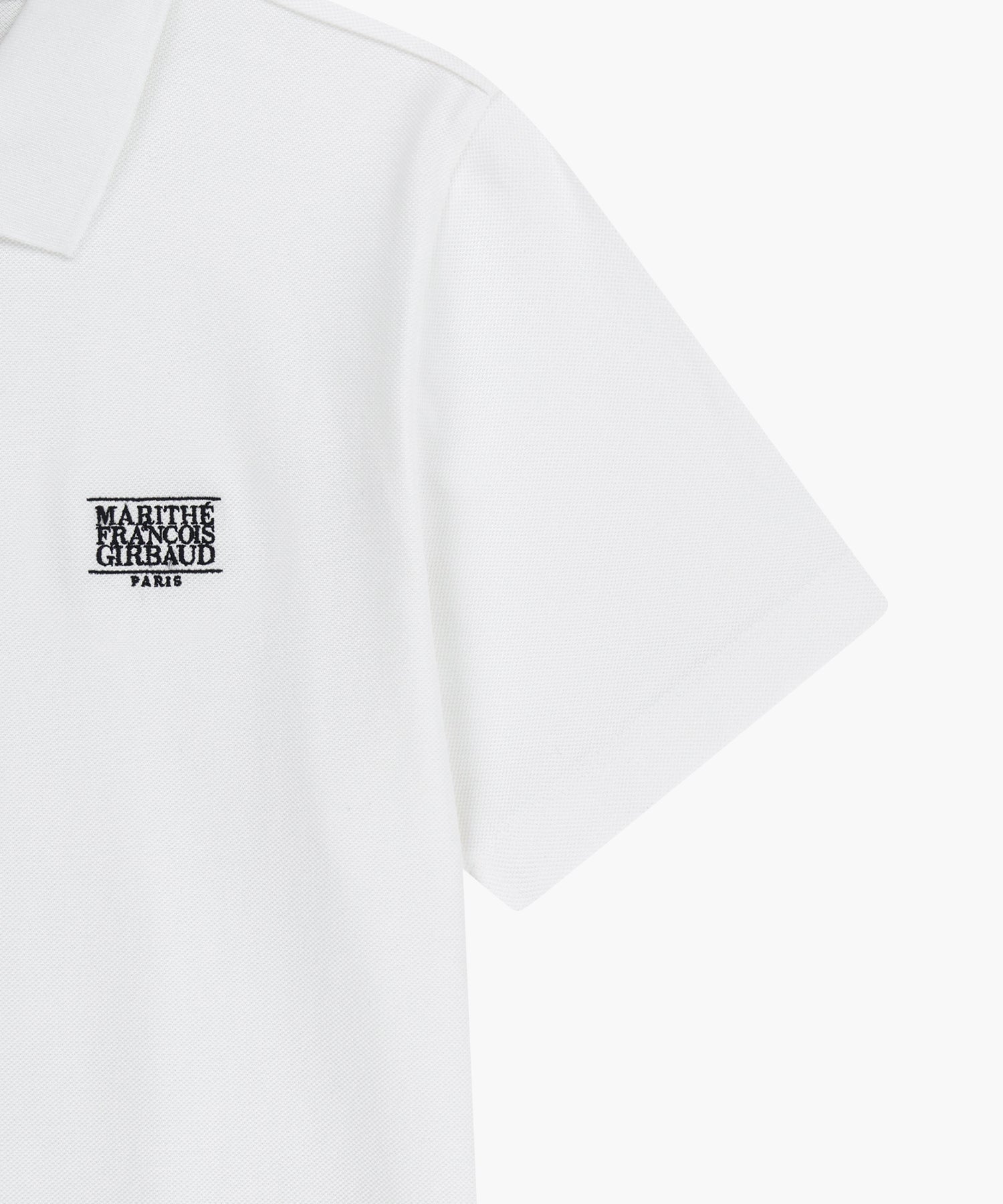 Marithe & Francois Girbaud - Small Classic Logo Pk Collar Tee (White) product image 10 | TRAB K-Fashion Australia