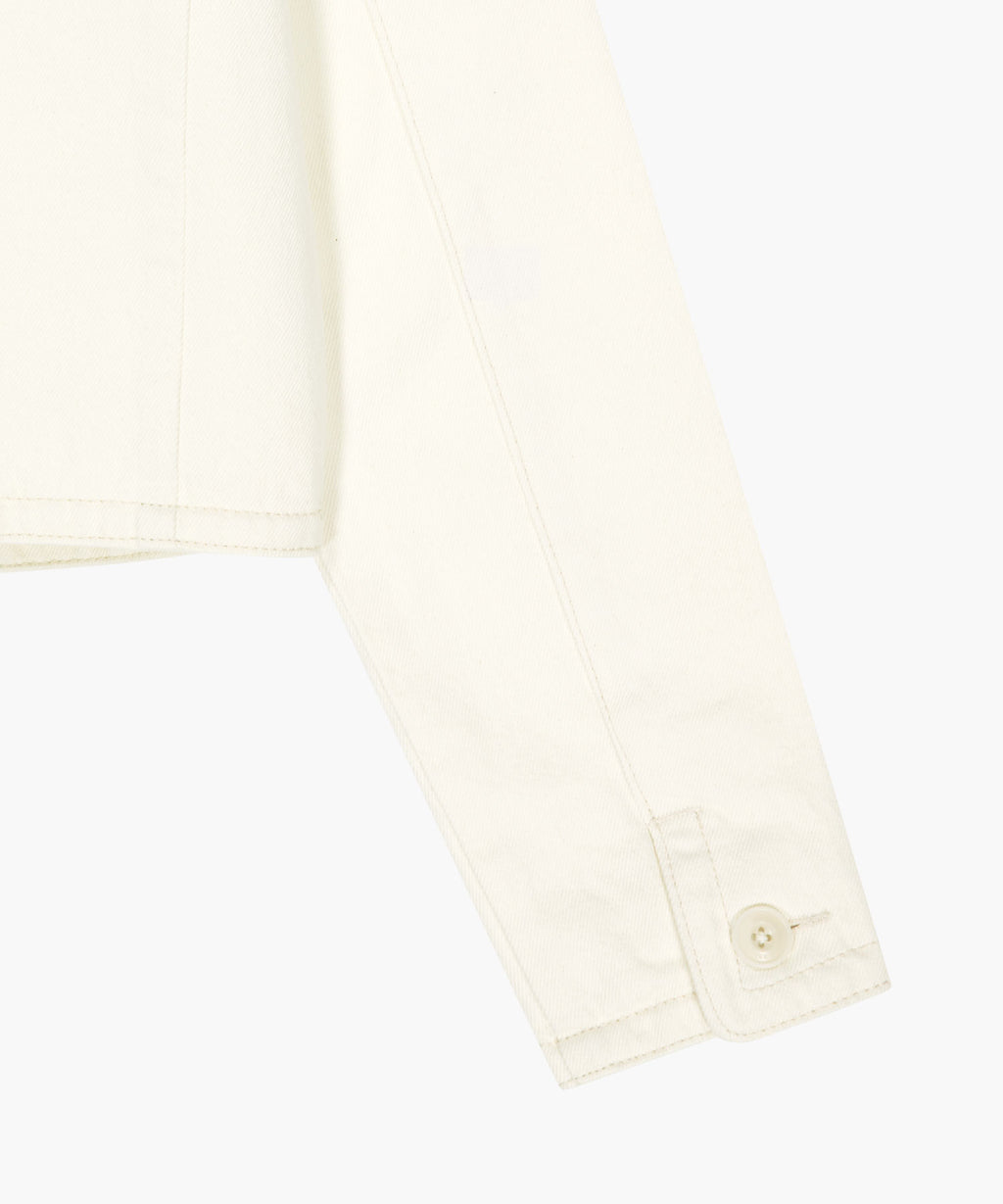 Marithe & Francois Girbaud - Round Neck Denim Jacket (Ecru) product image 13 | TRAB K-Fashion Australia