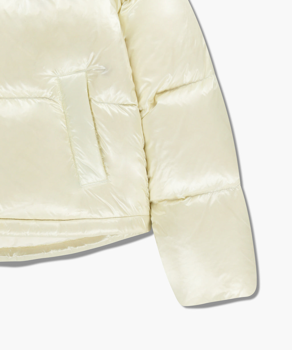 Marithe & Francois Girbaud - Glossy Crop Down Jacket (Ivory) product image 10 | TRAB K-Fashion Australia