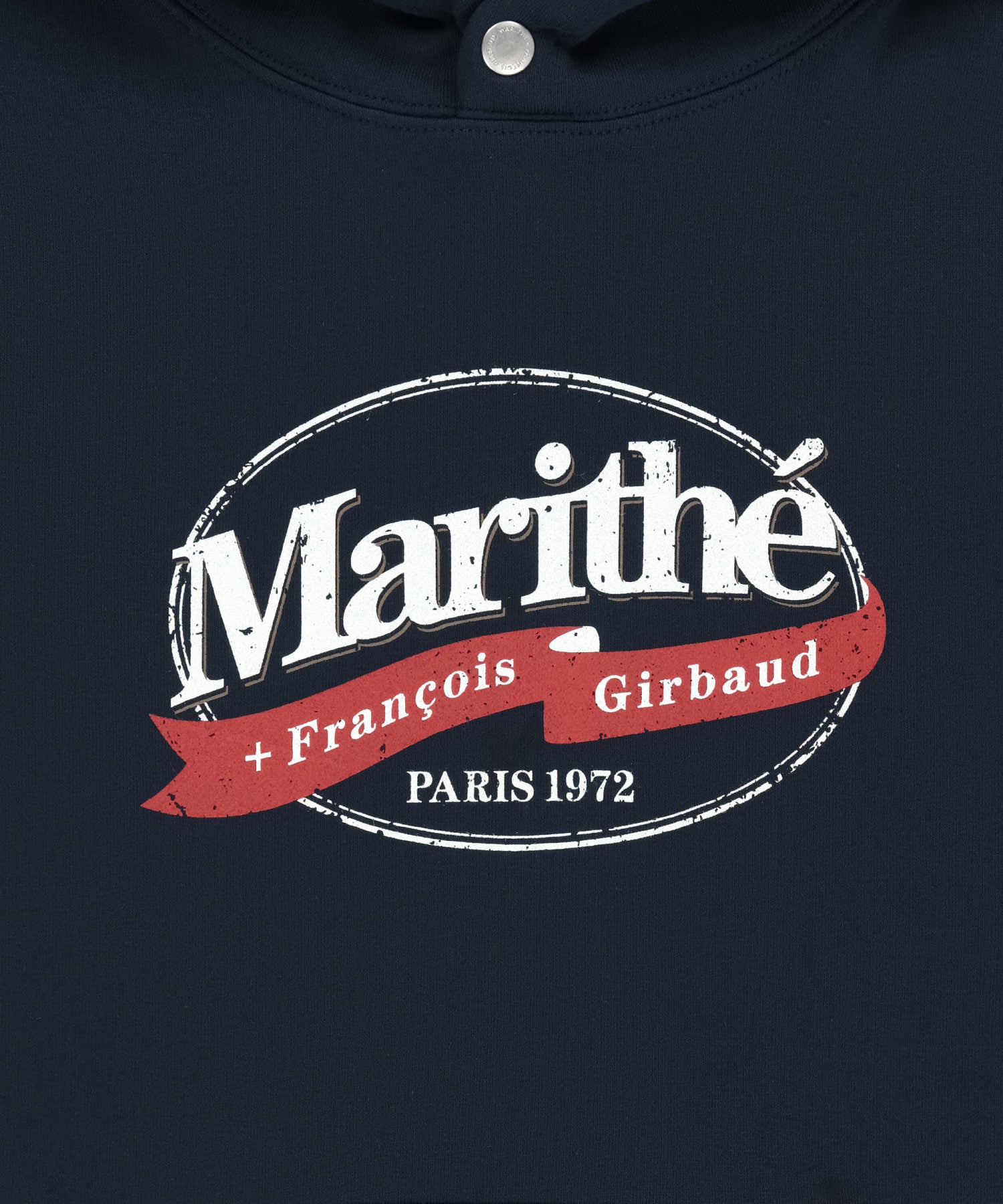 Marithe & Francois Girbaud - Vintage Stamp Graphic Hoodie (brushed) (Navy) product image 10 | TRAB K-Fashion Australia