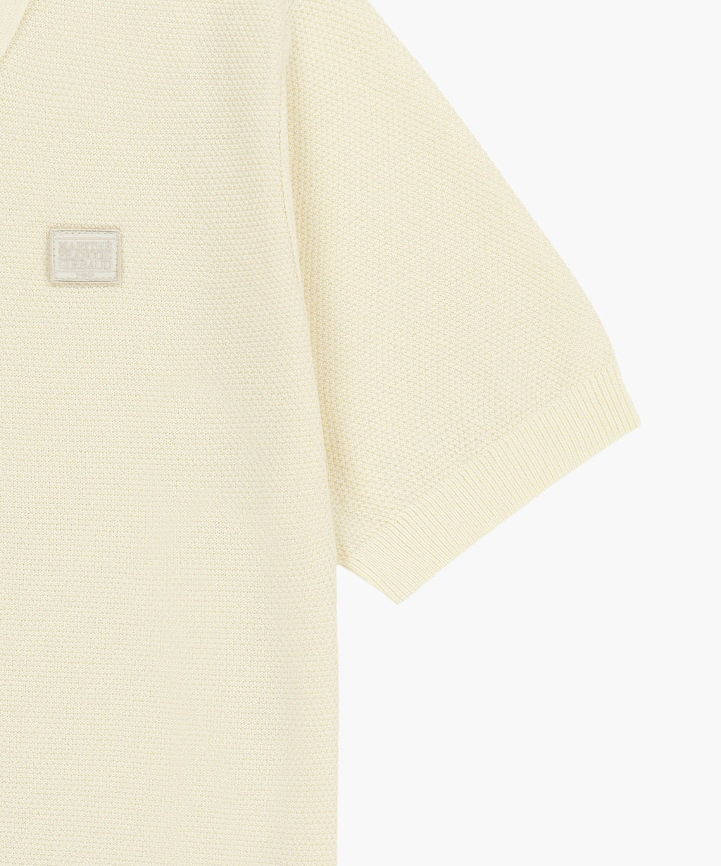 Marithe & Francois Girbaud - Cool Touch Collar Half Knit (Light Beige) product image 10 | TRAB K-Fashion Australia