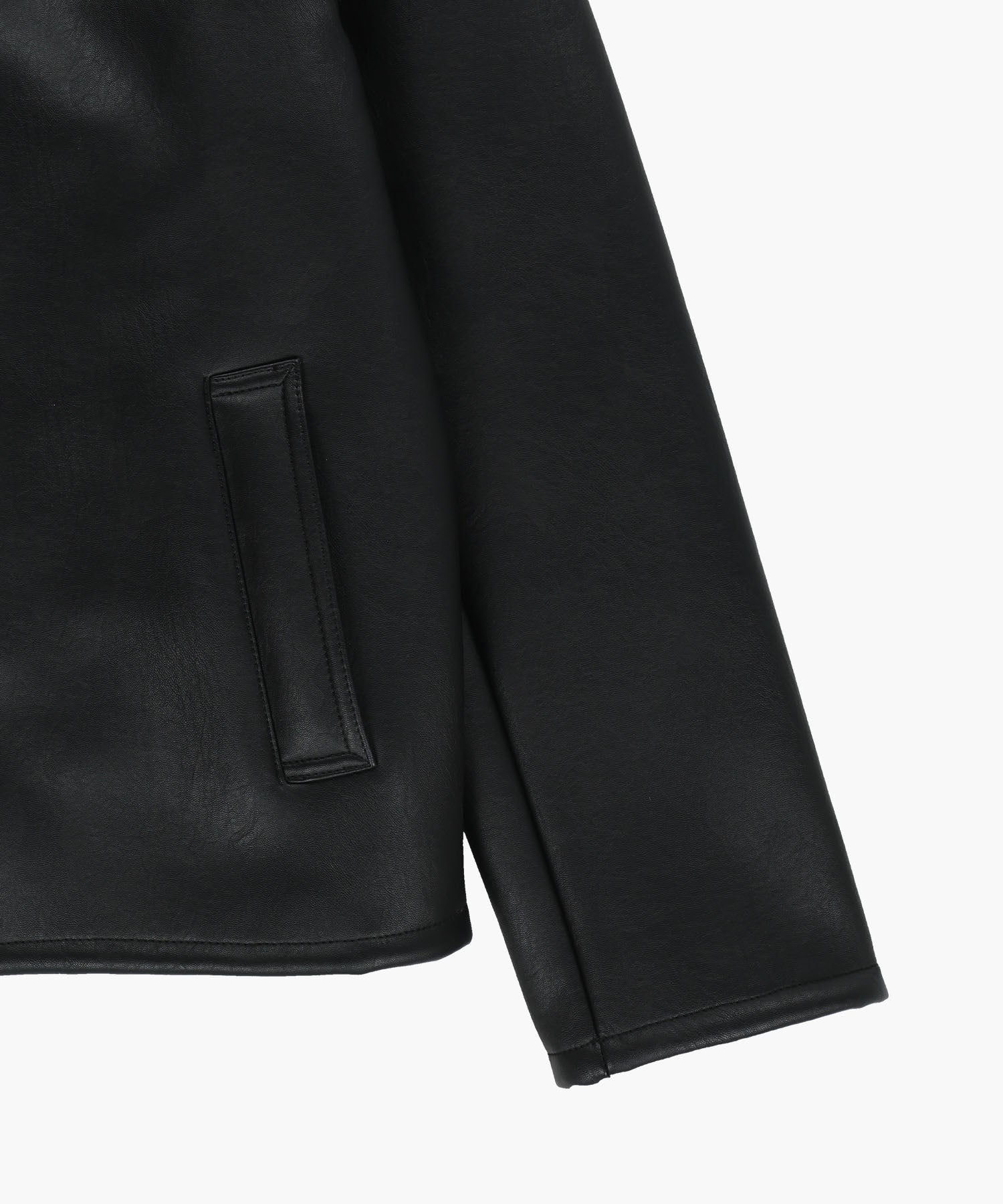Marithe & Francois Girbaud - Faux Leather Over Fit Mustang Jacket (Black) product image 14 | TRAB K-Fashion Australia