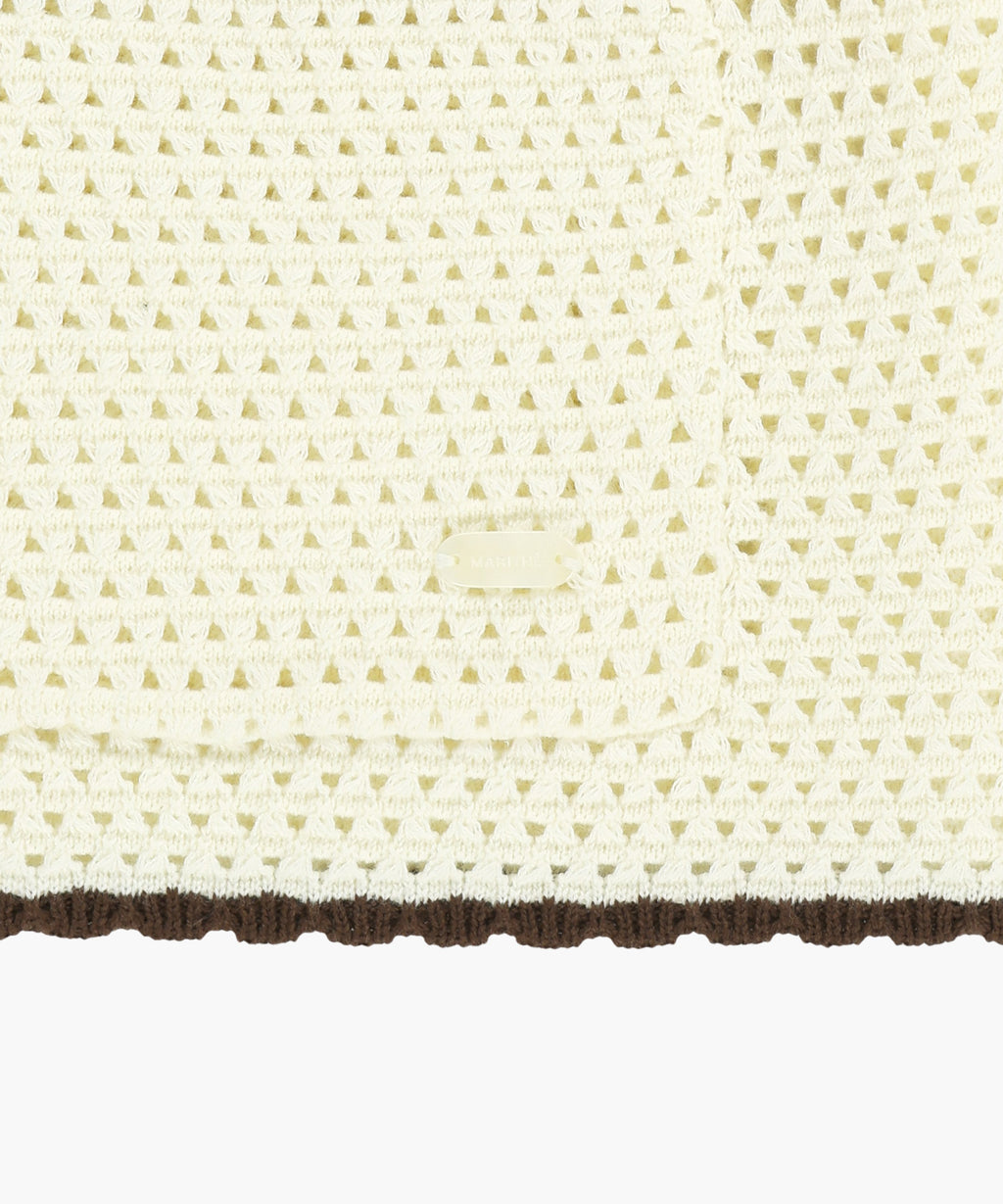 Marithe & Francois Girbaud - Crochet Half Knit Cardigan (Ivory) product image 10 | TRAB K-Fashion Australia