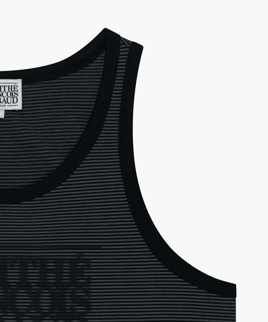 Marithe & Francois Girbaud - Shadow Classic Logo Sleeveless (Charcoal) product image 10 | TRAB K-Fashion Australia
