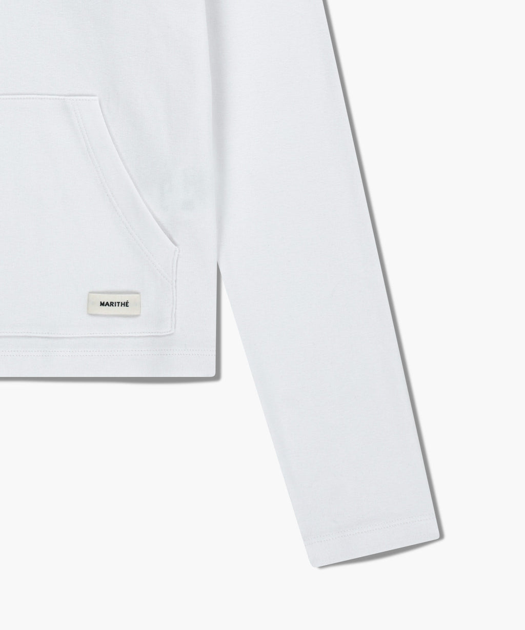Marithe & Francois Girbaud - Basic Hoodie Long Sleeve (White) product image 10 | TRAB K-Fashion Australia