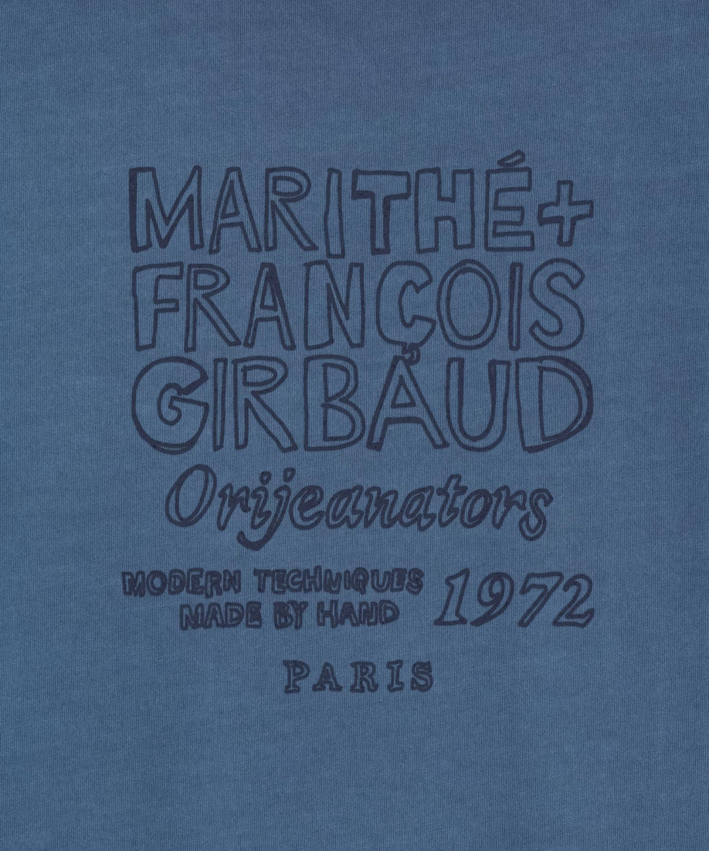 Marithe & Francois Girbaud - Drawing Logo Dyeing Tee (Blue) product image 10 | TRAB K-Fashion Australia