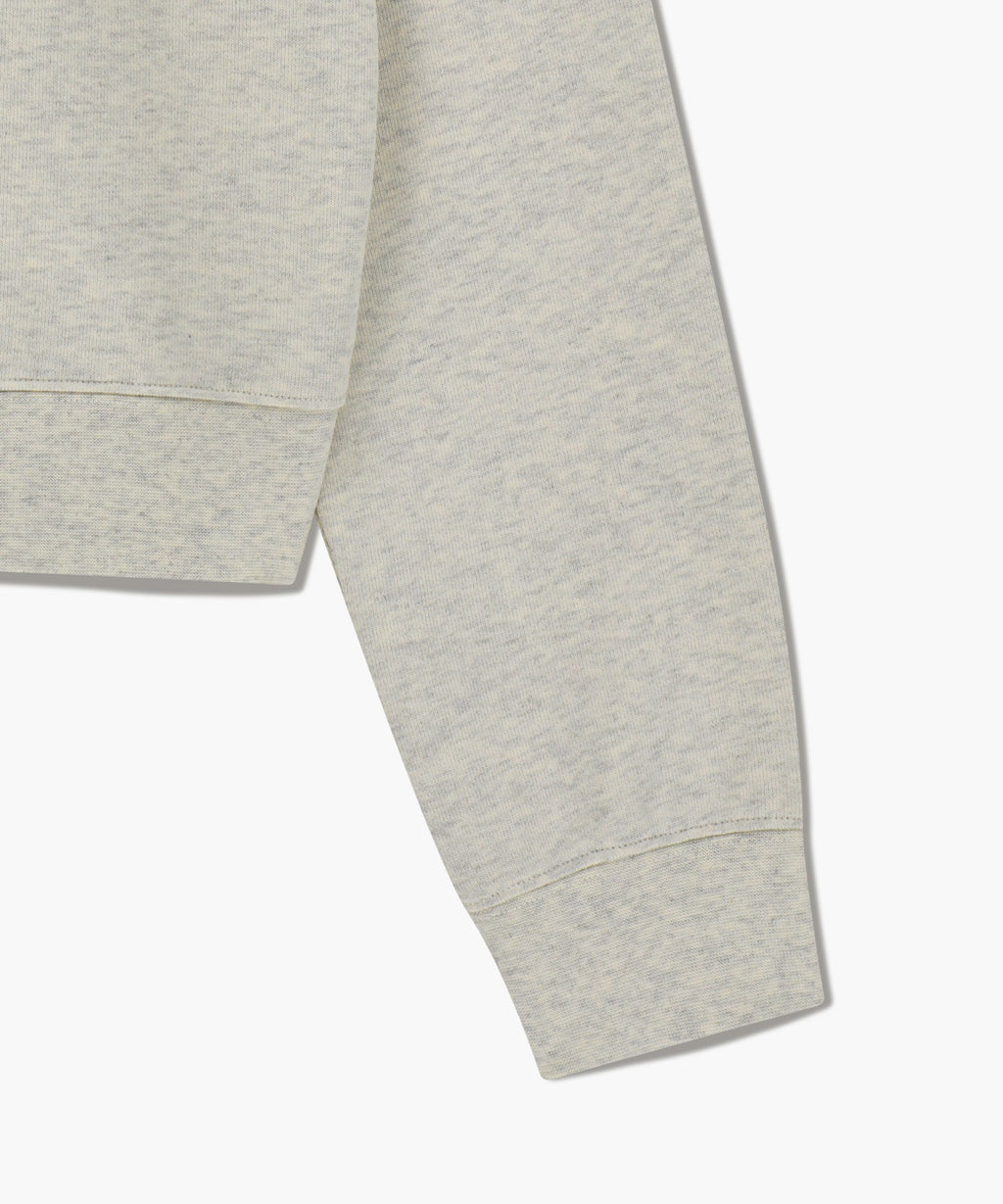 Marithe & Francois Girbaud - Classic Logo Crop Sweatshirt (Oatmeal) product image 10 | TRAB K-Fashion Australia