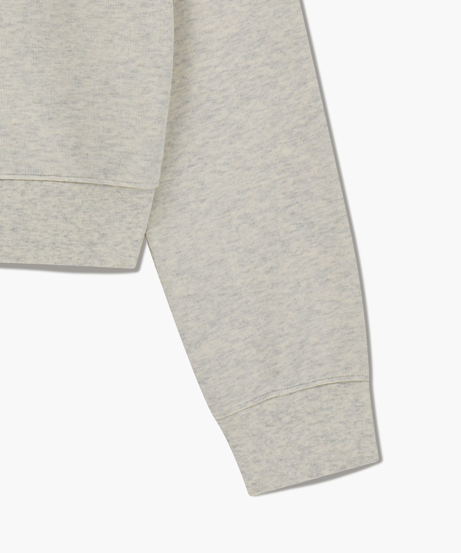 Marithe & Francois Girbaud - Classic Logo Crop Sweatshirt (Oatmeal) product image 10 | TRAB K-Fashion Australia